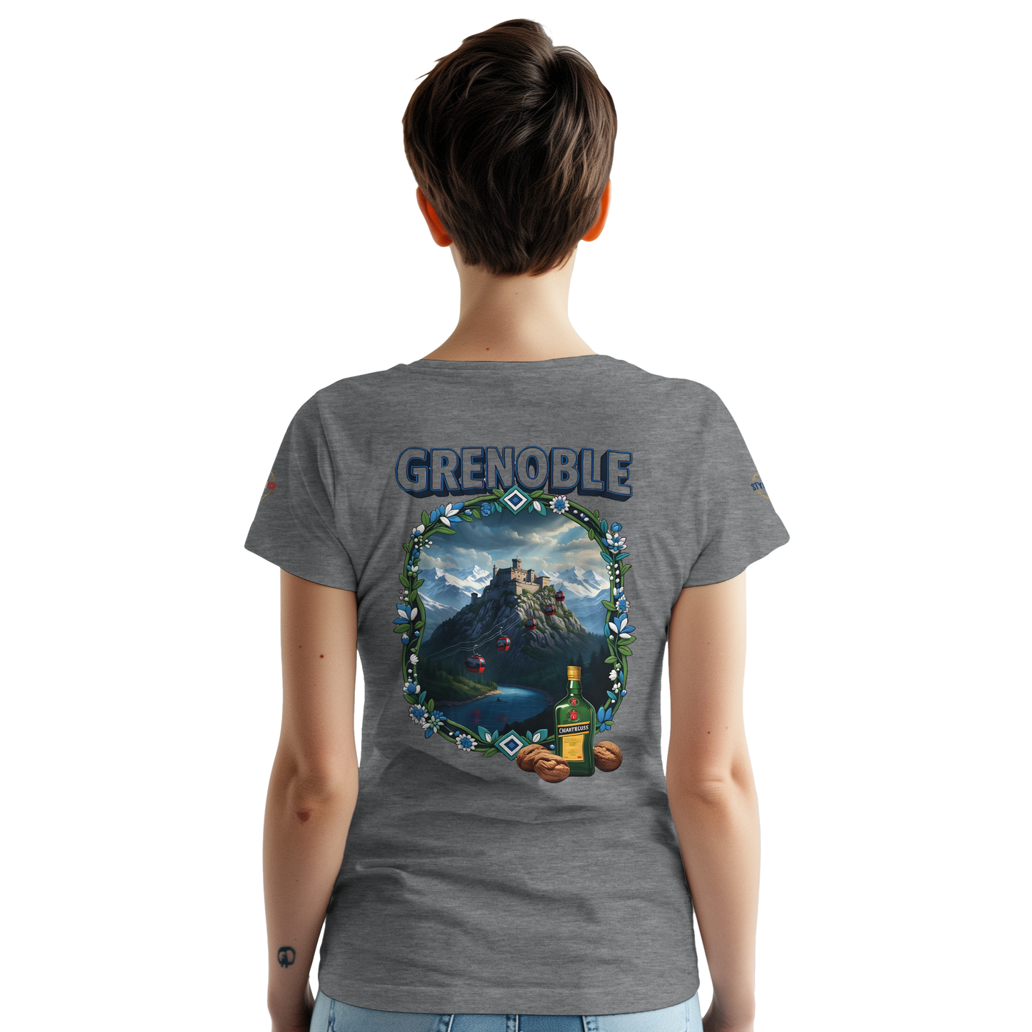 T-shirt Unisexe Grenoble - Ville de France - Coton Premium