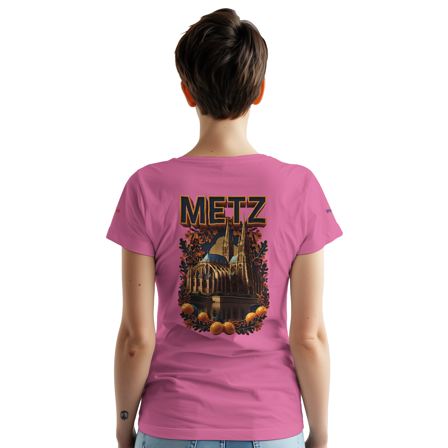 T-shirt Unisexe Metz - Design Ville de France en Coton Épais