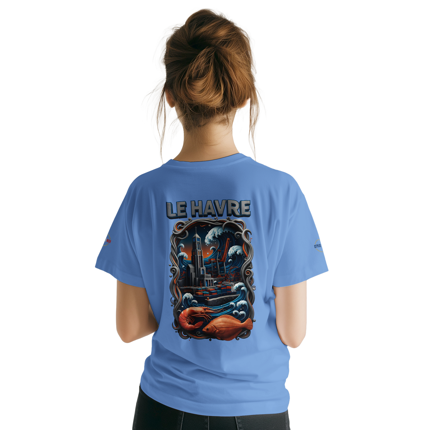 T-shirt Unisexe Le Havre – Coton Doux Premium pour Impression DTG