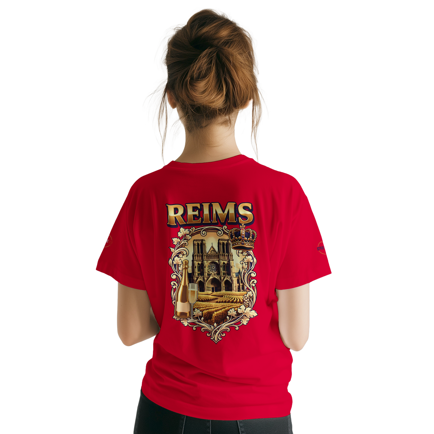 T-shirt Unisexe Reims - Ville de France - Design Premium