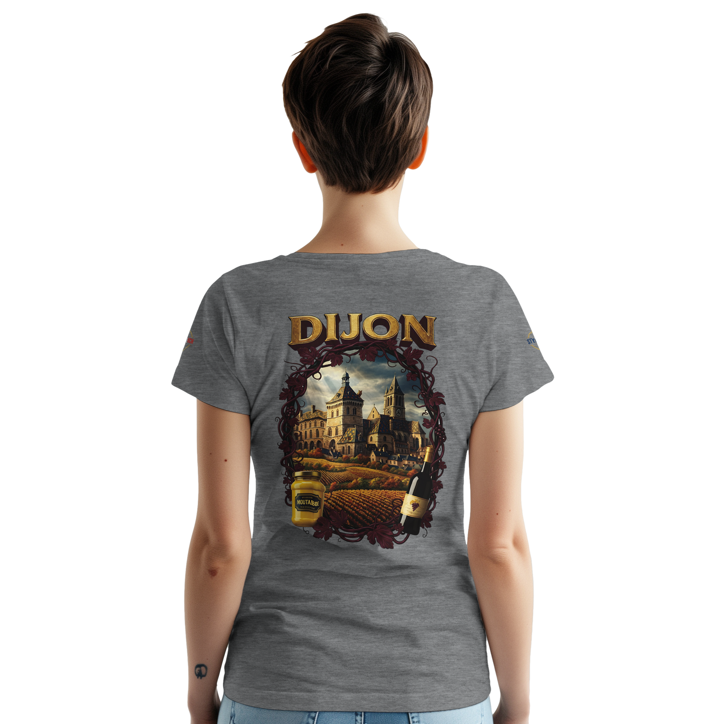 T-shirt Unisexe Dijon – Ville de France en Coton Premium