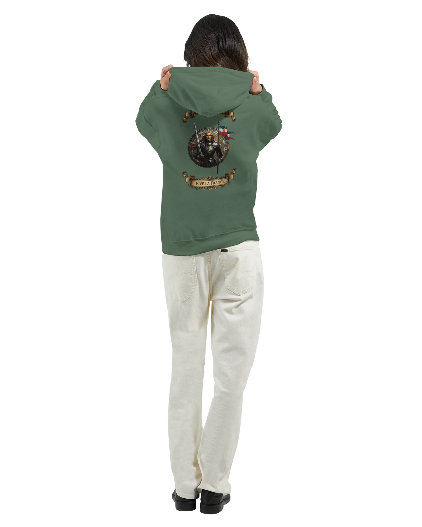 Sweat à Capuche Femme Jeanne d'Arc - Hoodie Confortable et Résistant