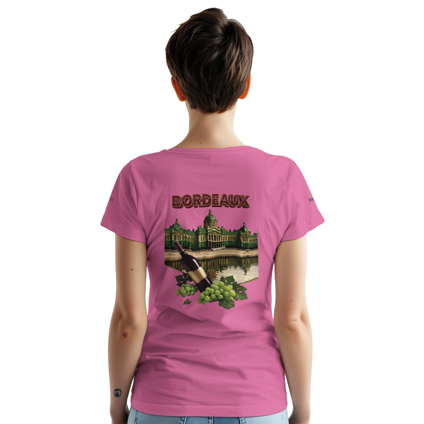 T-shirt Unisexe Bordeaux Ville de France – Coton Épais Premium