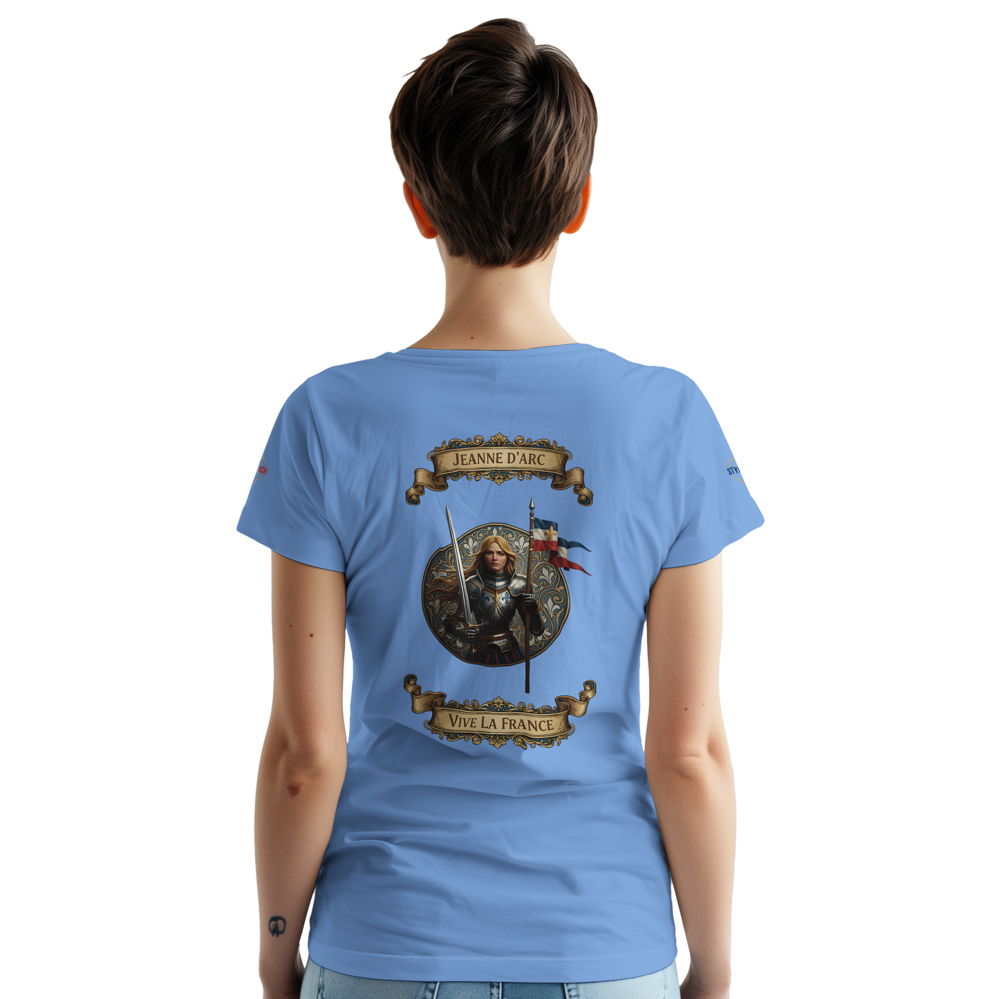T-shirt Femme Jeanne d'Arc - Symbole Iconique en Coton Premium