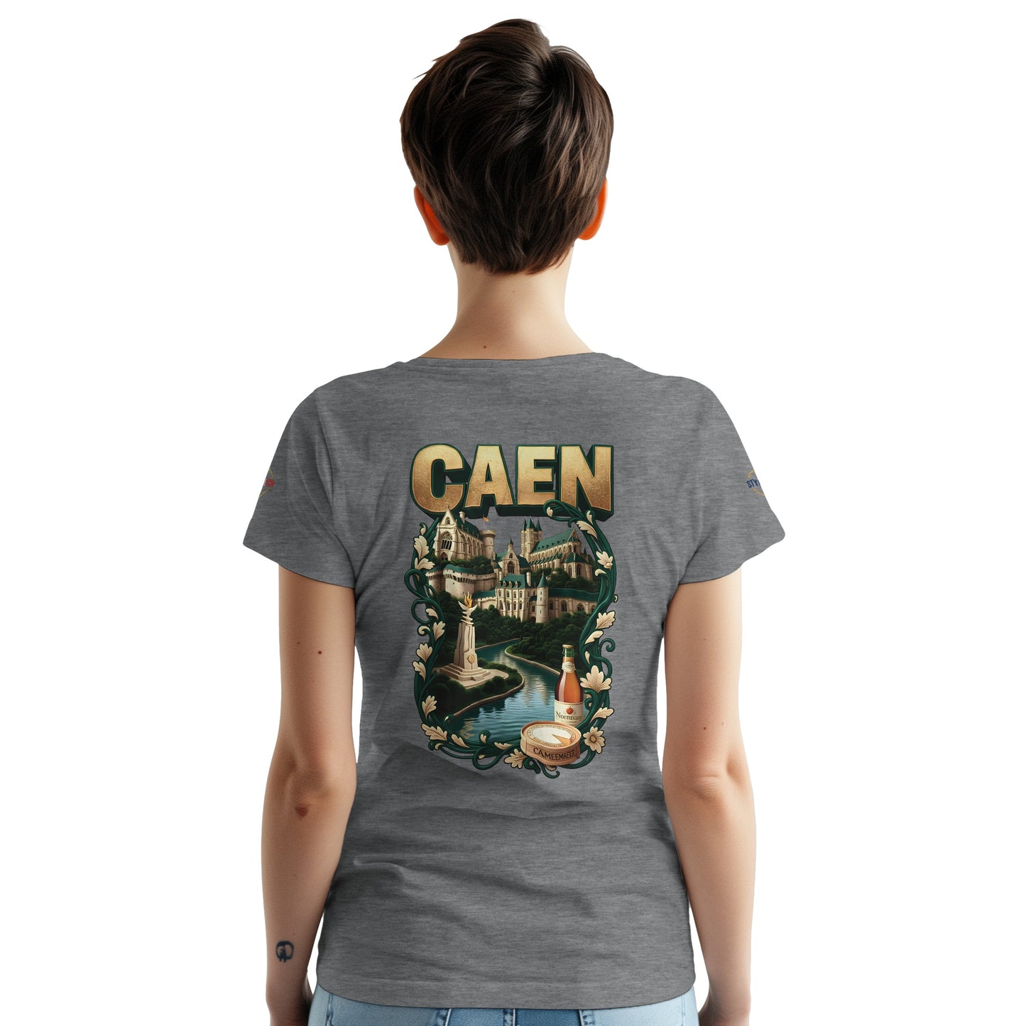 T-shirt Unisexe Caen - Ville de France - Design Classique en Coton