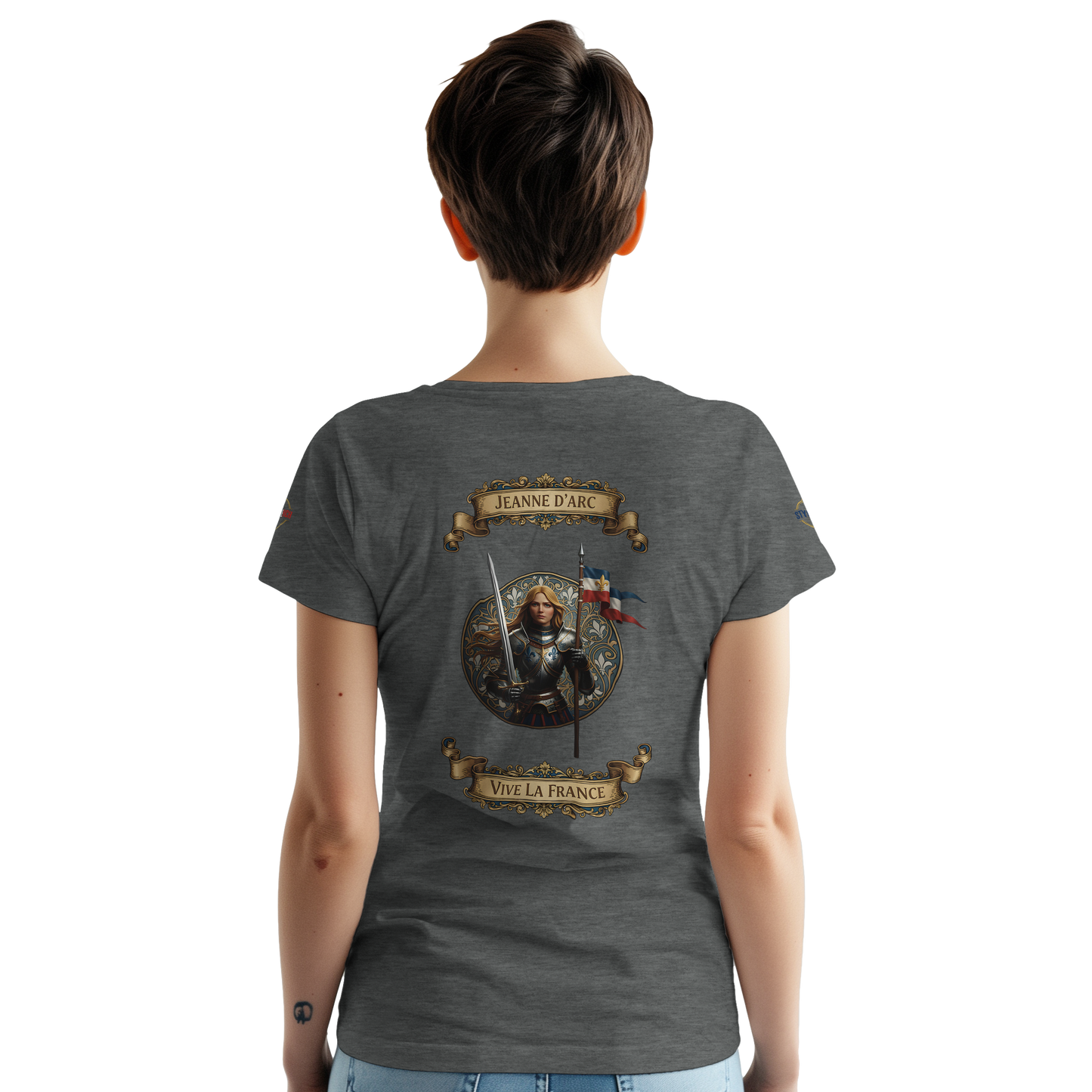 T-shirt Femme Jeanne d'Arc - Symbole Iconique en Coton Premium