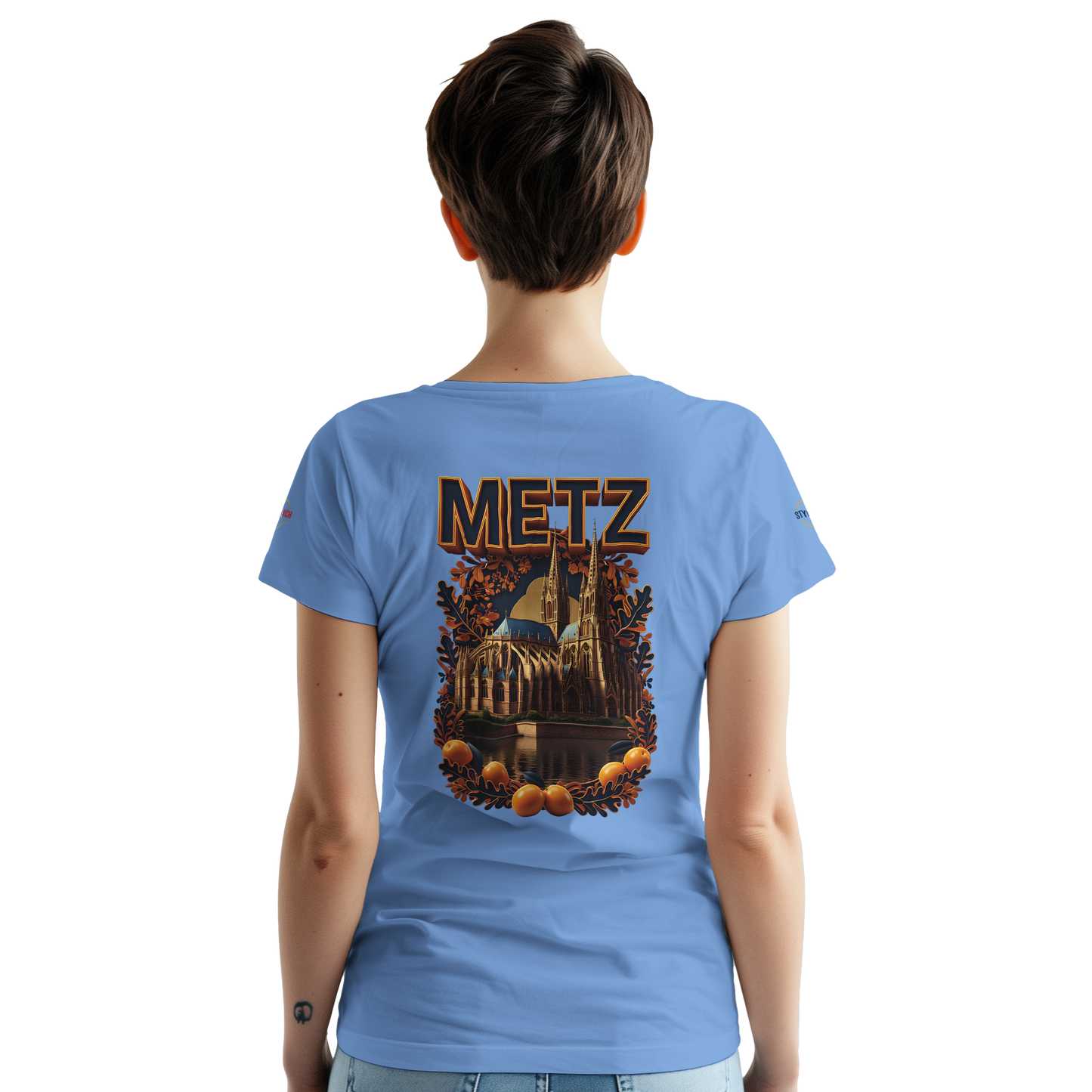T-shirt Unisexe Metz - Design Ville de France en Coton Épais