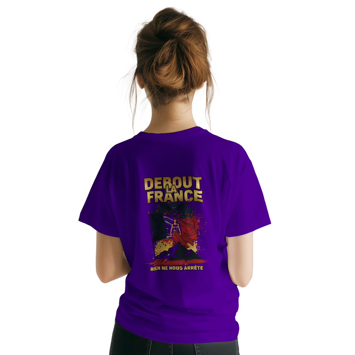 T-shirt Femme Debout la France – Coton Premium