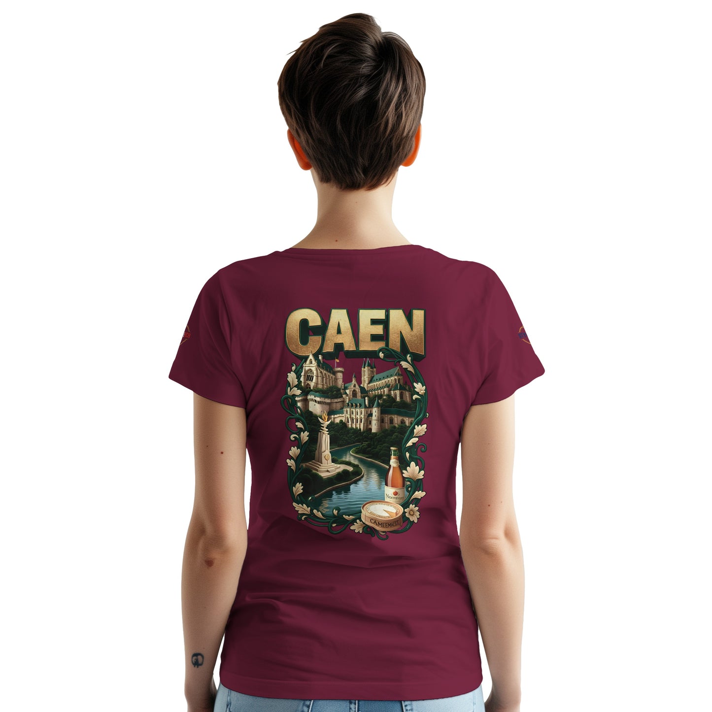 T-shirt Unisexe Caen - Ville de France - Design Classique en Coton