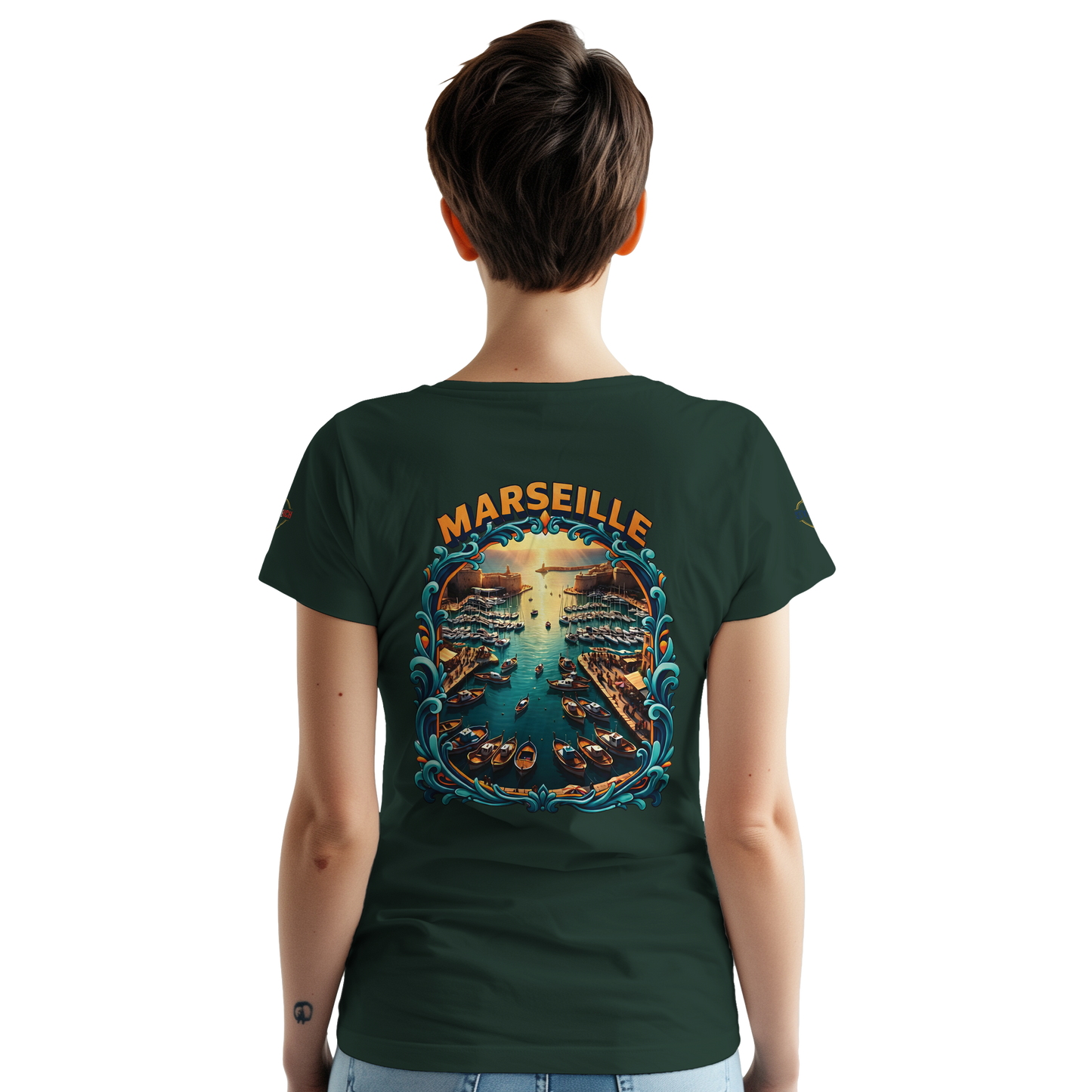 T-shirt Unisexe Marseille – Coton Épais à Coupe Classique