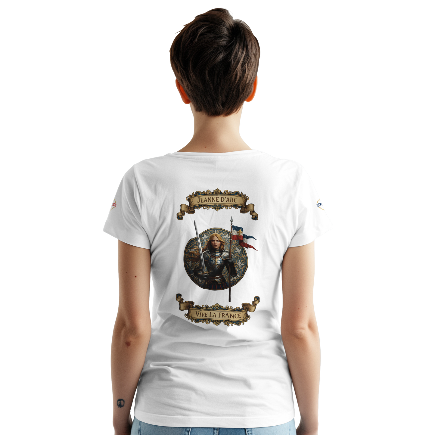 T-shirt Femme Jeanne d'Arc - Symbole Iconique en Coton Premium