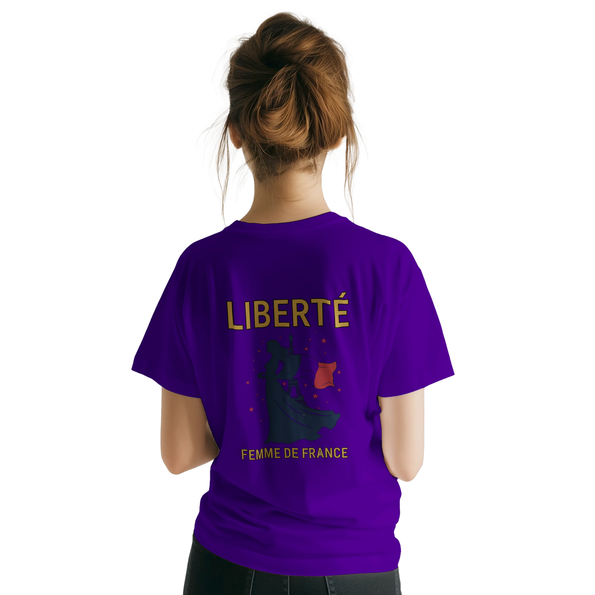 T-shirt Femme Liberté Classique – Col Ras du Cou Gildan 64000