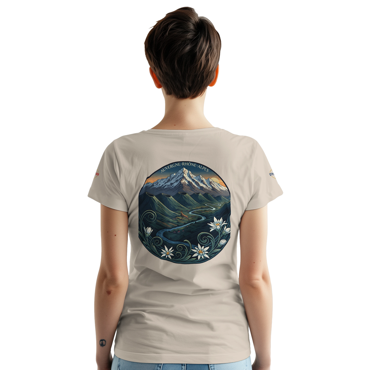 T-Shirt  Auvergne -Rhône -Alpes – Coupe Confortable et Durable