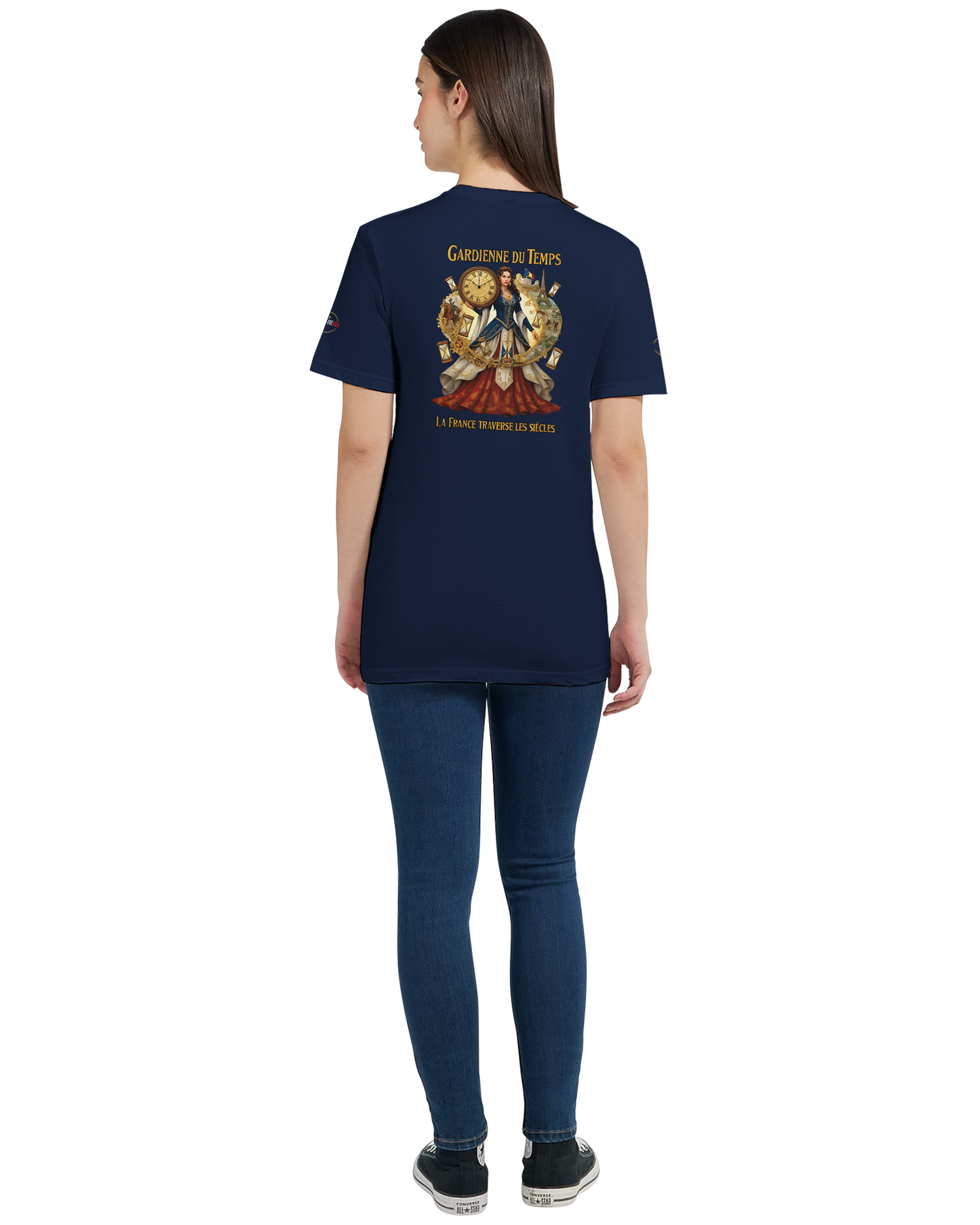 T-shirt Femme Gardienne du Temps - Coton Bio Style Unique