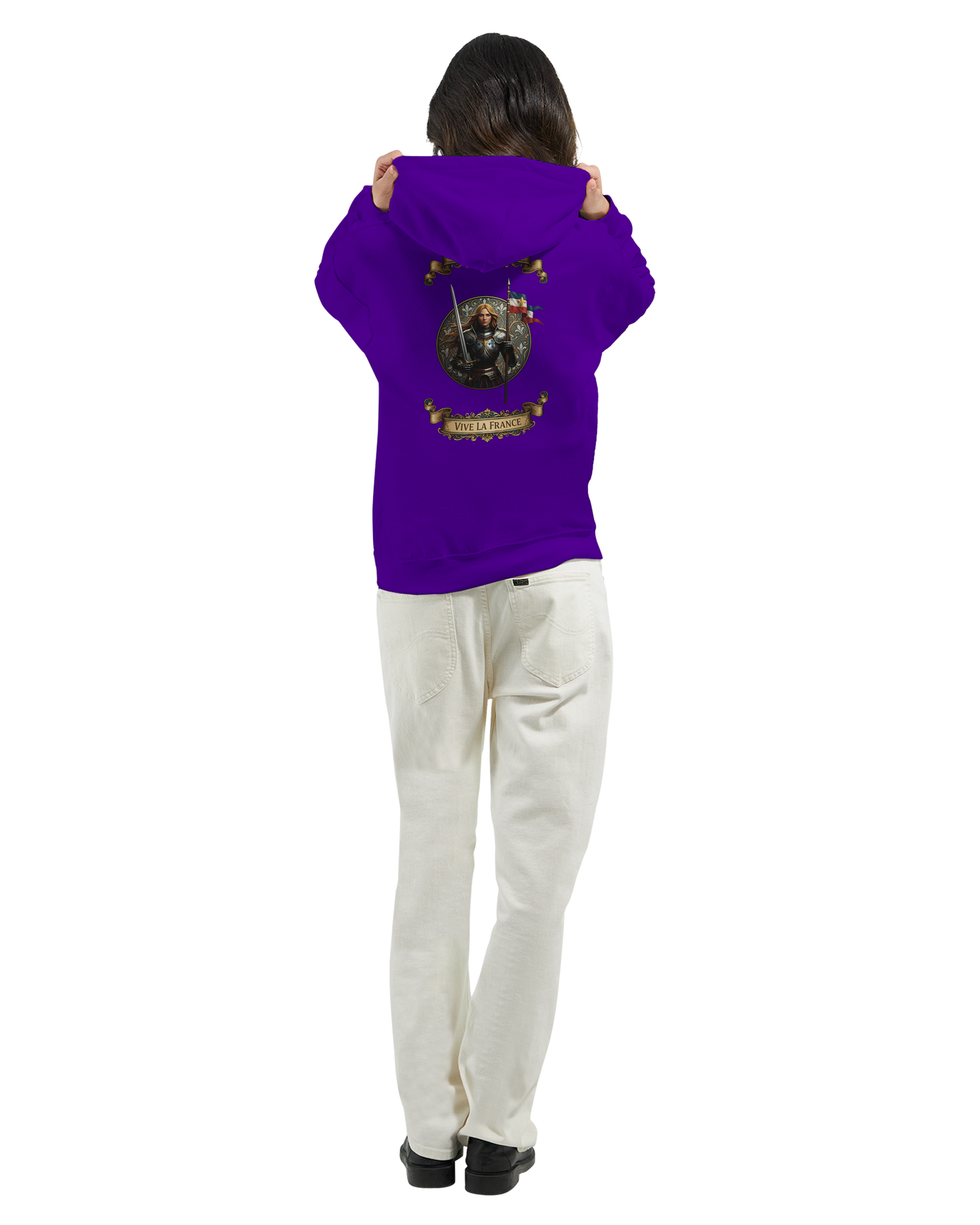 Sweat à Capuche Femme Jeanne d'Arc - Hoodie Confortable et Résistant