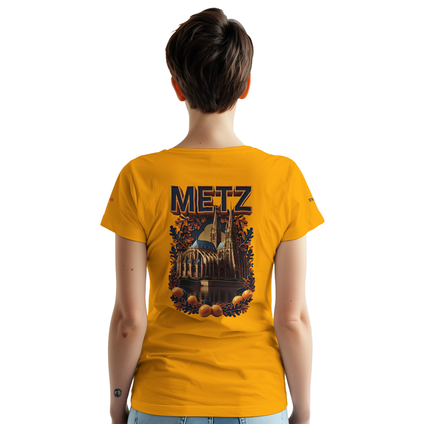 T-shirt Unisexe Metz - Design Ville de France en Coton Épais