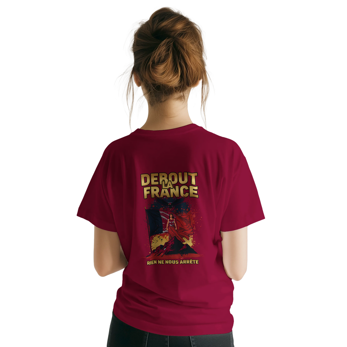 T-shirt Femme Debout la France – Coton Premium