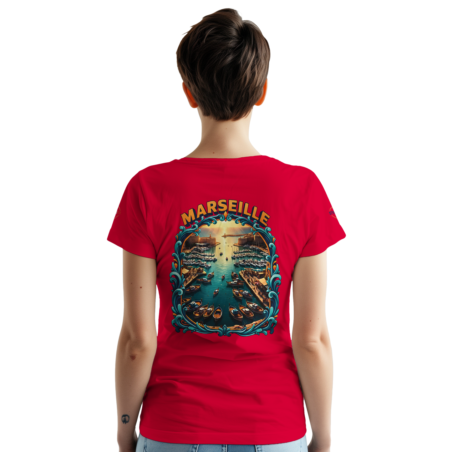 T-shirt Unisexe Marseille – Coton Épais à Coupe Classique