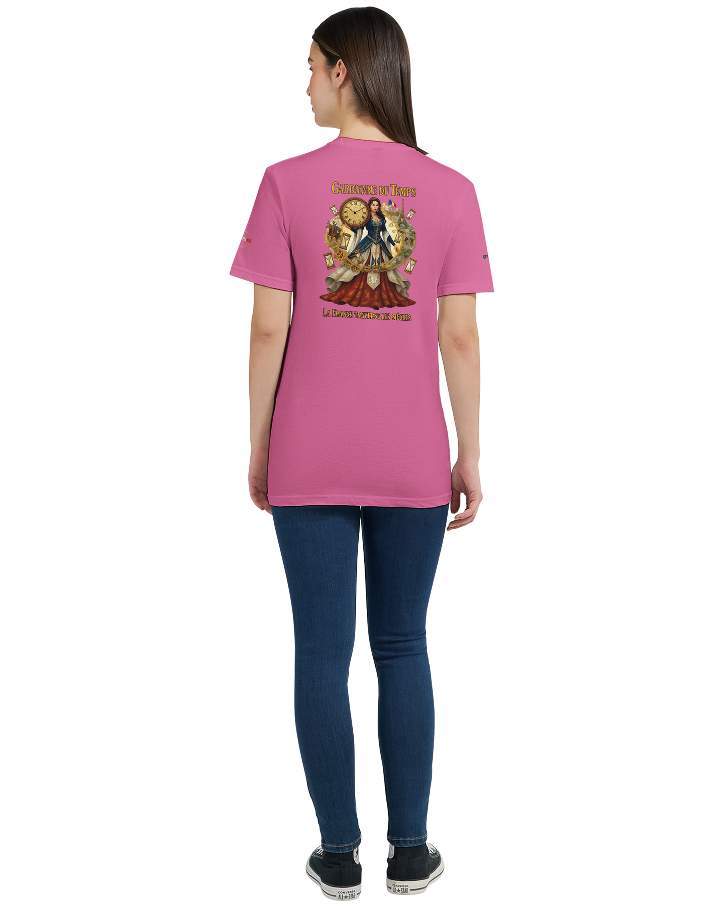 T-shirt Femme Gardienne du Temps - Coton Bio Style Unique