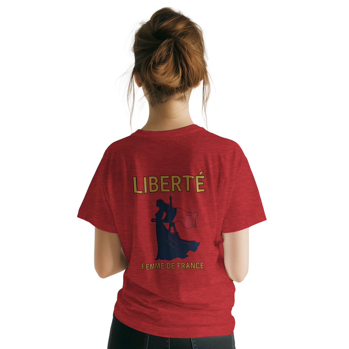 T-shirt Femme Liberté Classique – Col Ras du Cou Gildan 64000