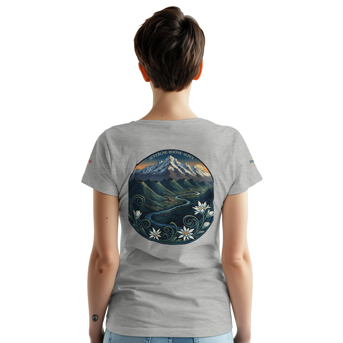 T-Shirt  Auvergne -Rhône -Alpes – Coupe Confortable et Durable