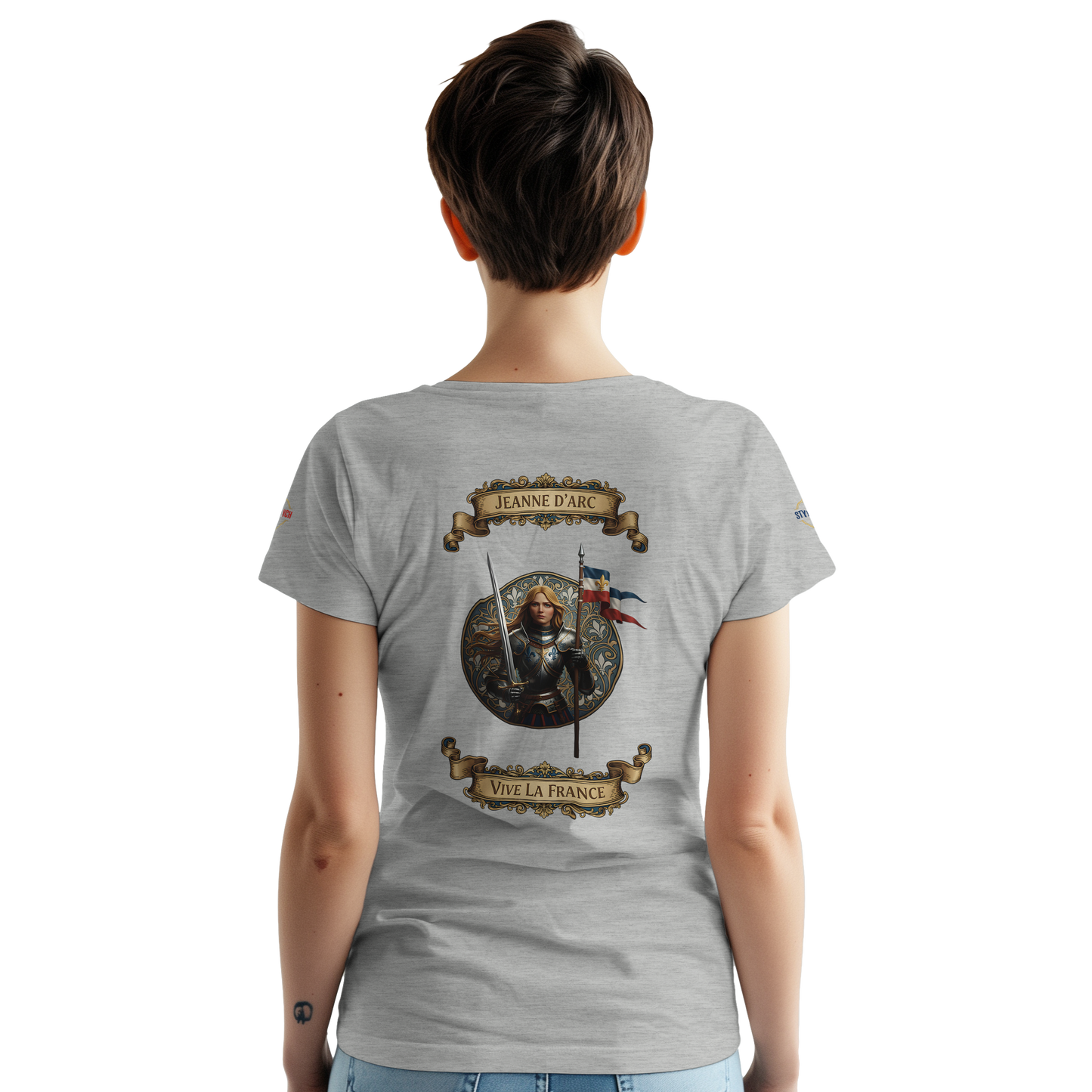 T-shirt Femme Jeanne d'Arc - Symbole Iconique en Coton Premium
