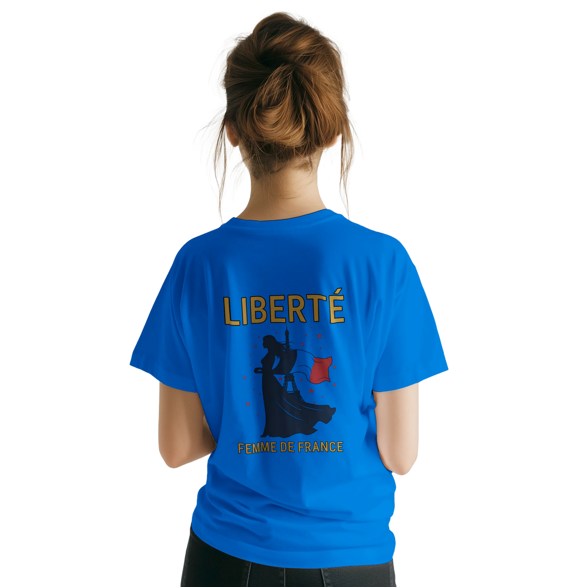 T-shirt Femme Liberté Classique – Col Ras du Cou Gildan 64000