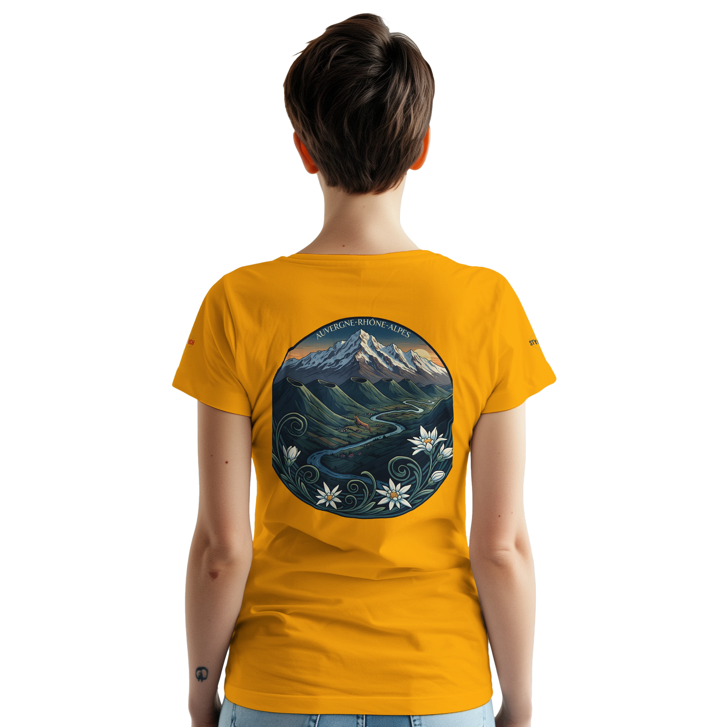 T-Shirt  Auvergne -Rhône -Alpes – Coupe Confortable et Durable