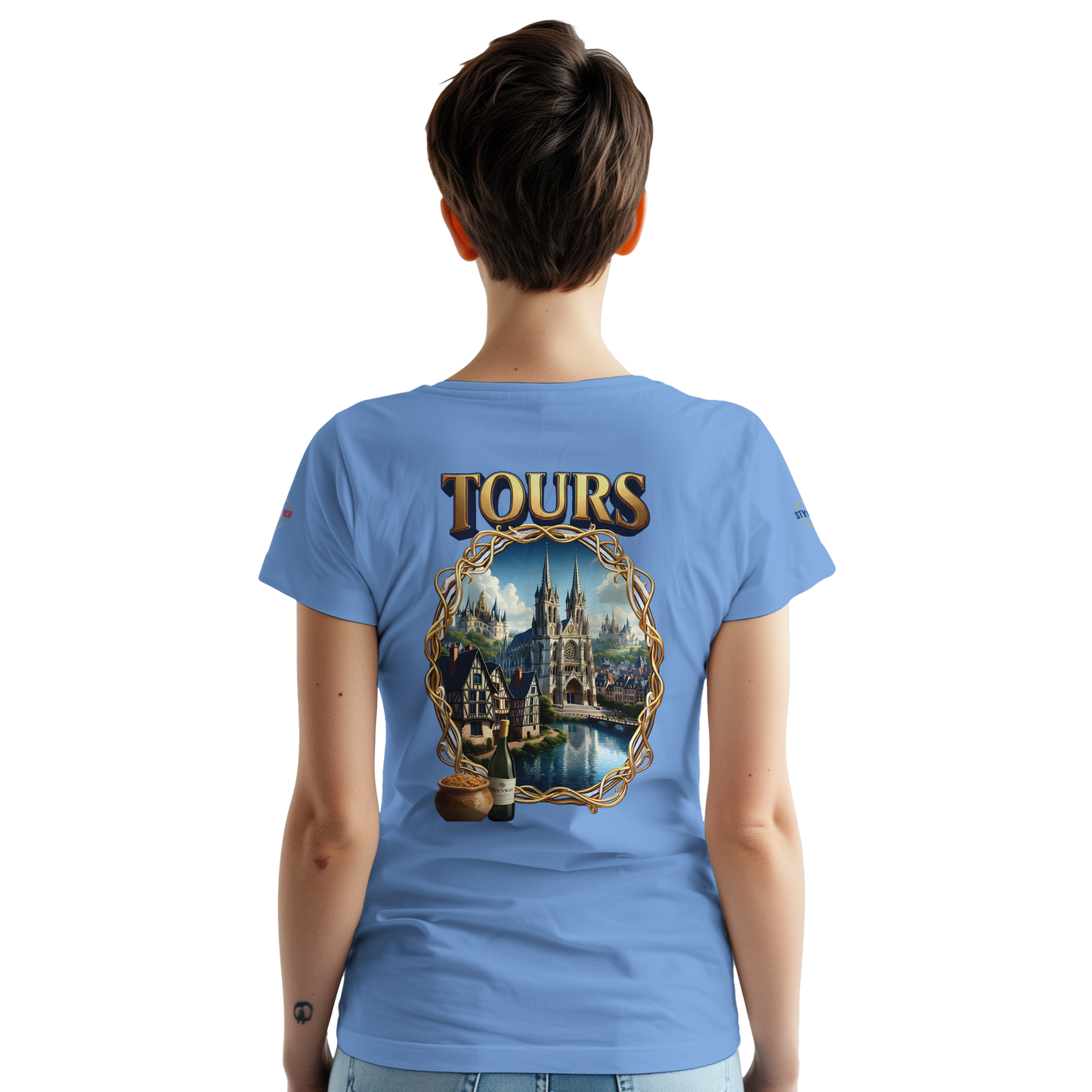 T-shirt Unisexe Tours Ville de France – Coton Épais Premium