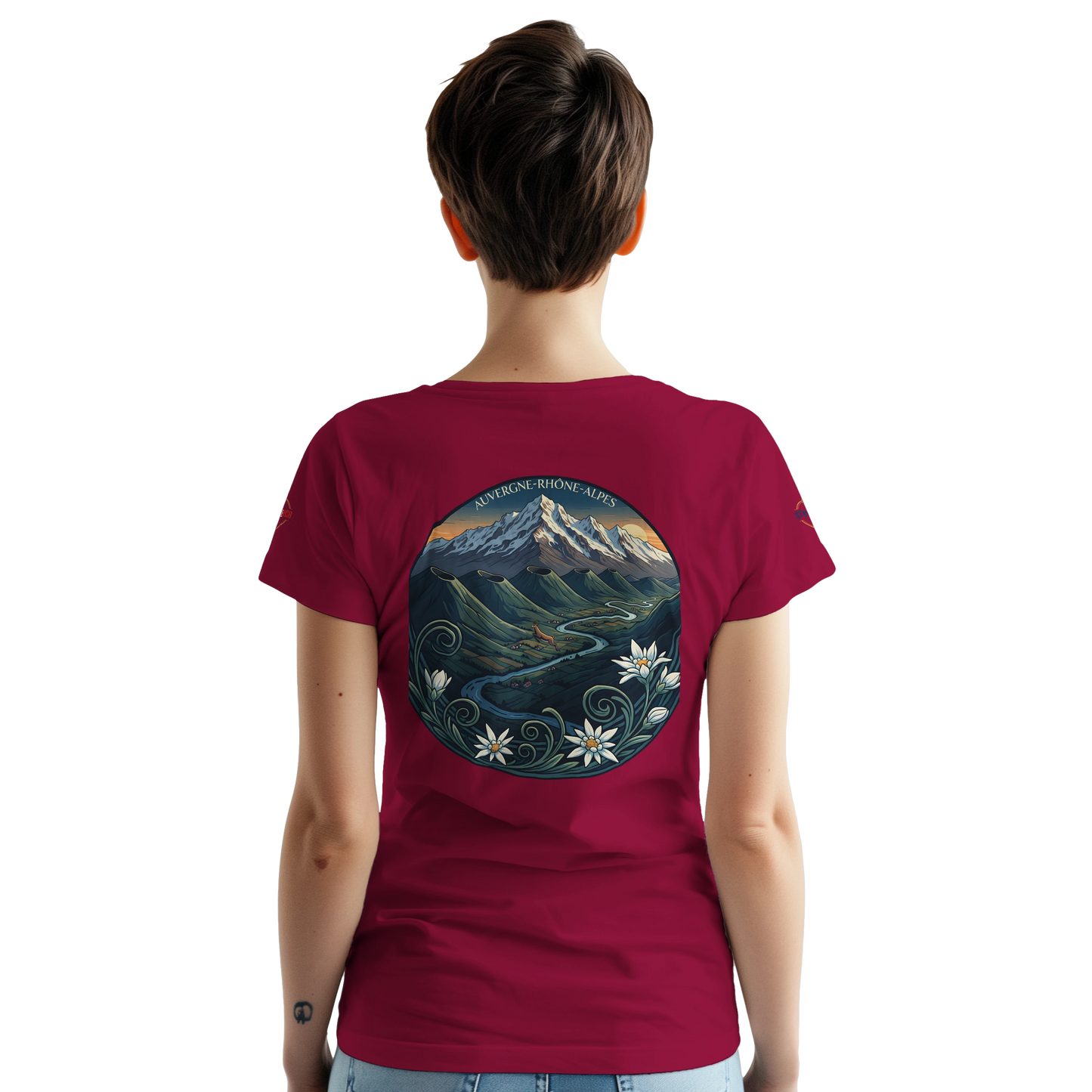 T-Shirt  Auvergne -Rhône -Alpes – Coupe Confortable et Durable