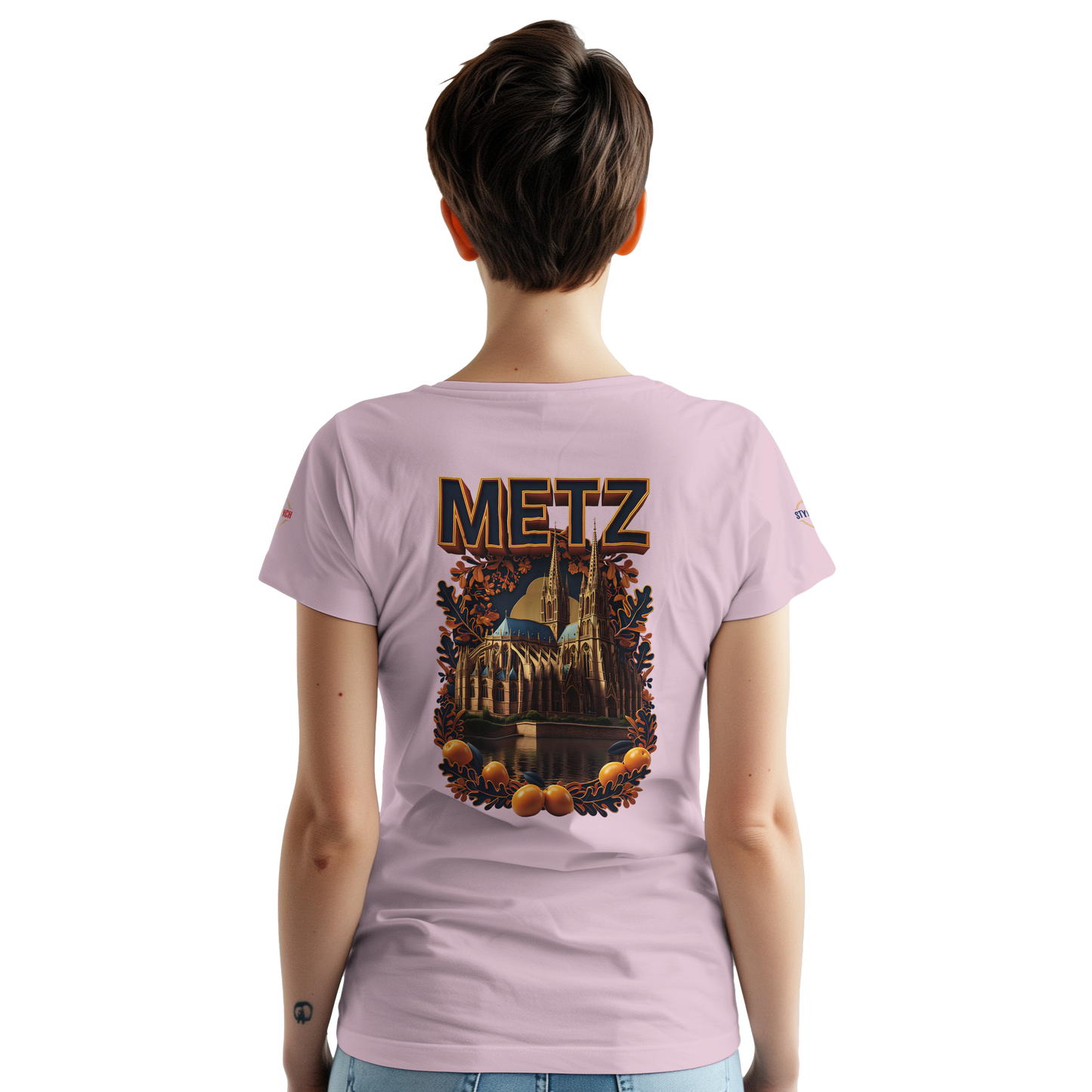 T-shirt Unisexe Metz - Design Ville de France en Coton Épais
