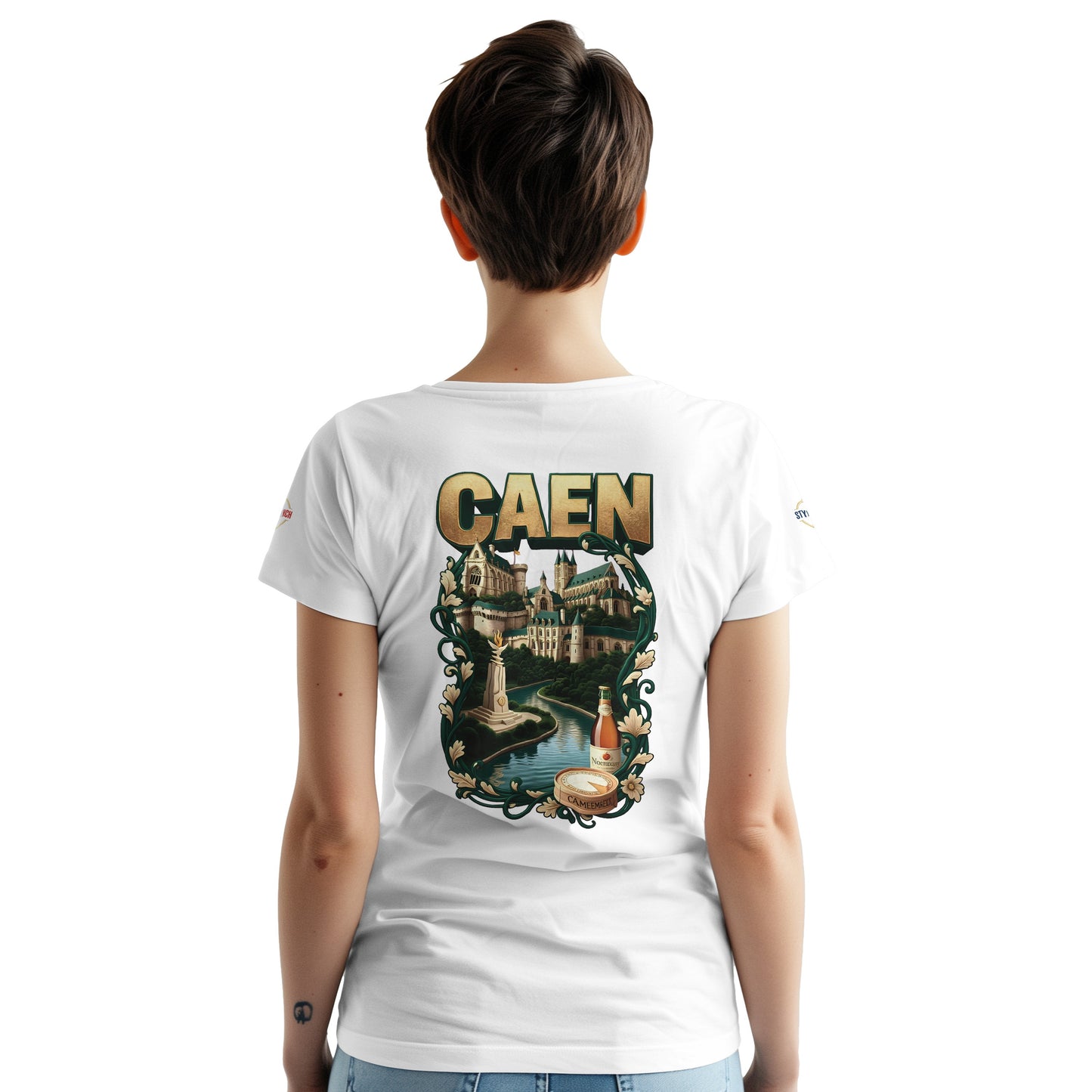 T-shirt Unisexe Caen - Ville de France - Design Classique en Coton