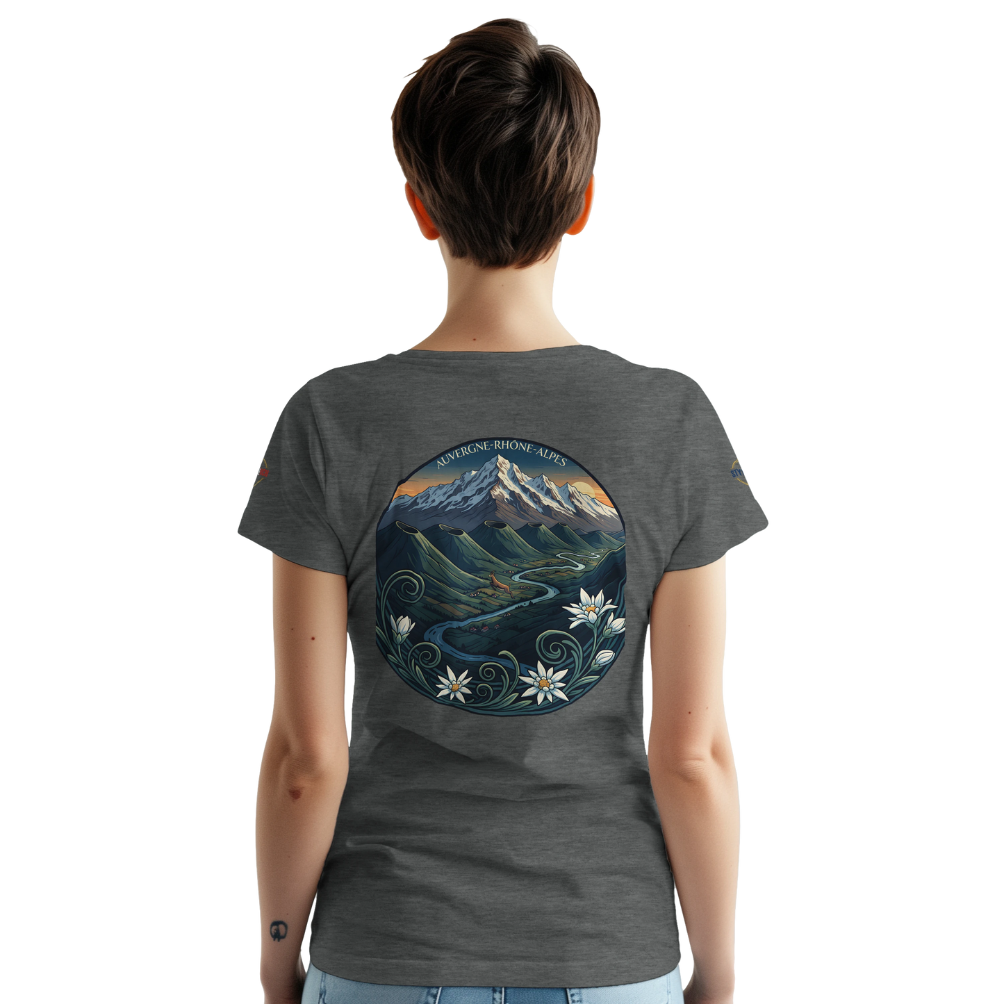 T-Shirt  Auvergne -Rhône -Alpes – Coupe Confortable et Durable