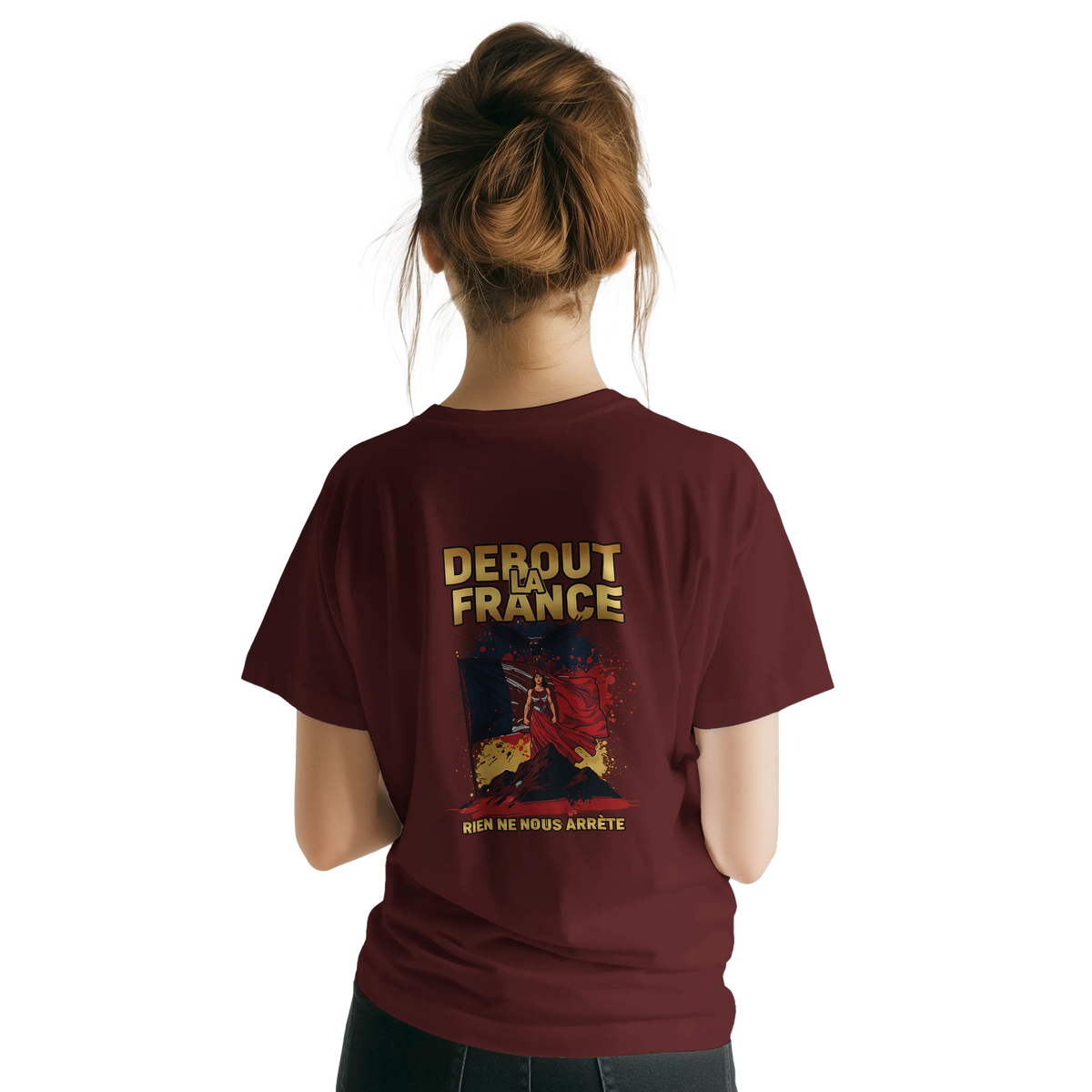 T-shirt Femme Debout la France – Coton Premium