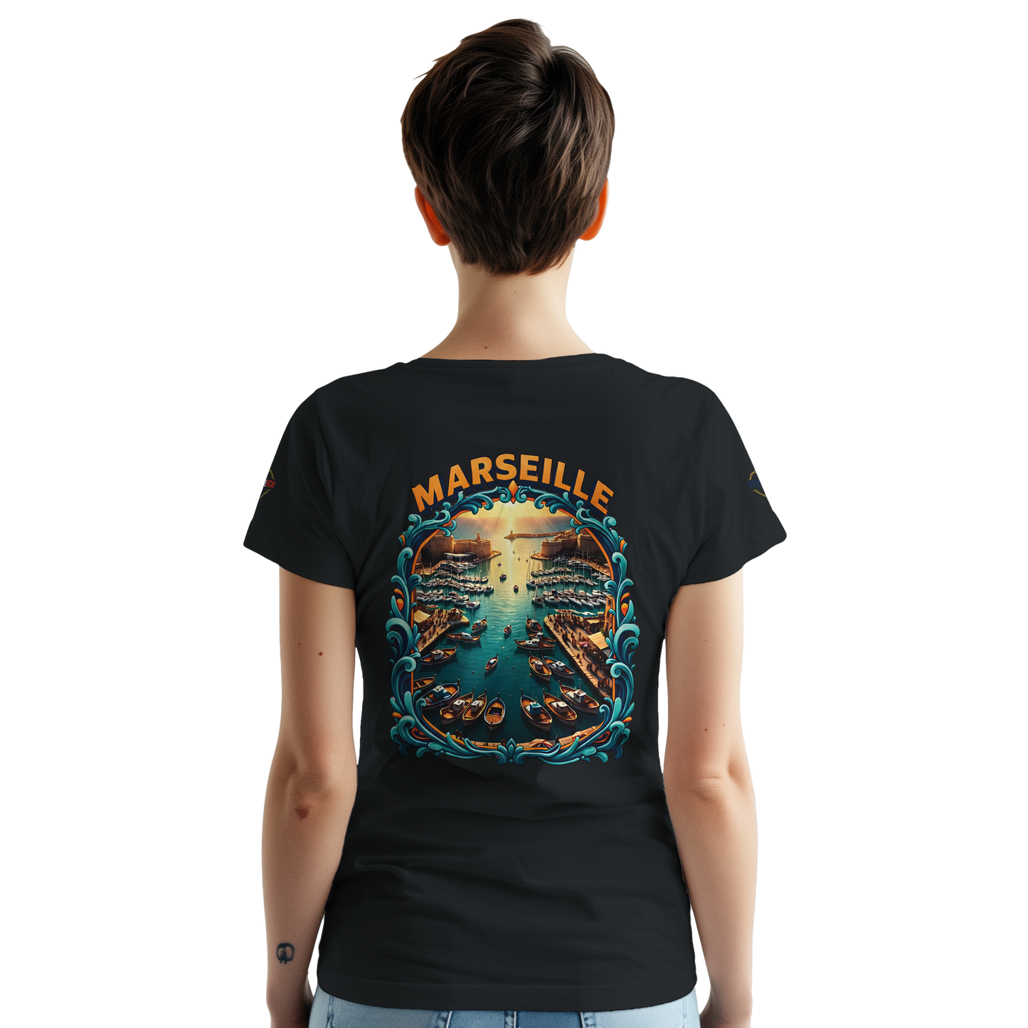 T-shirt Unisexe Marseille – Coton Épais à Coupe Classique