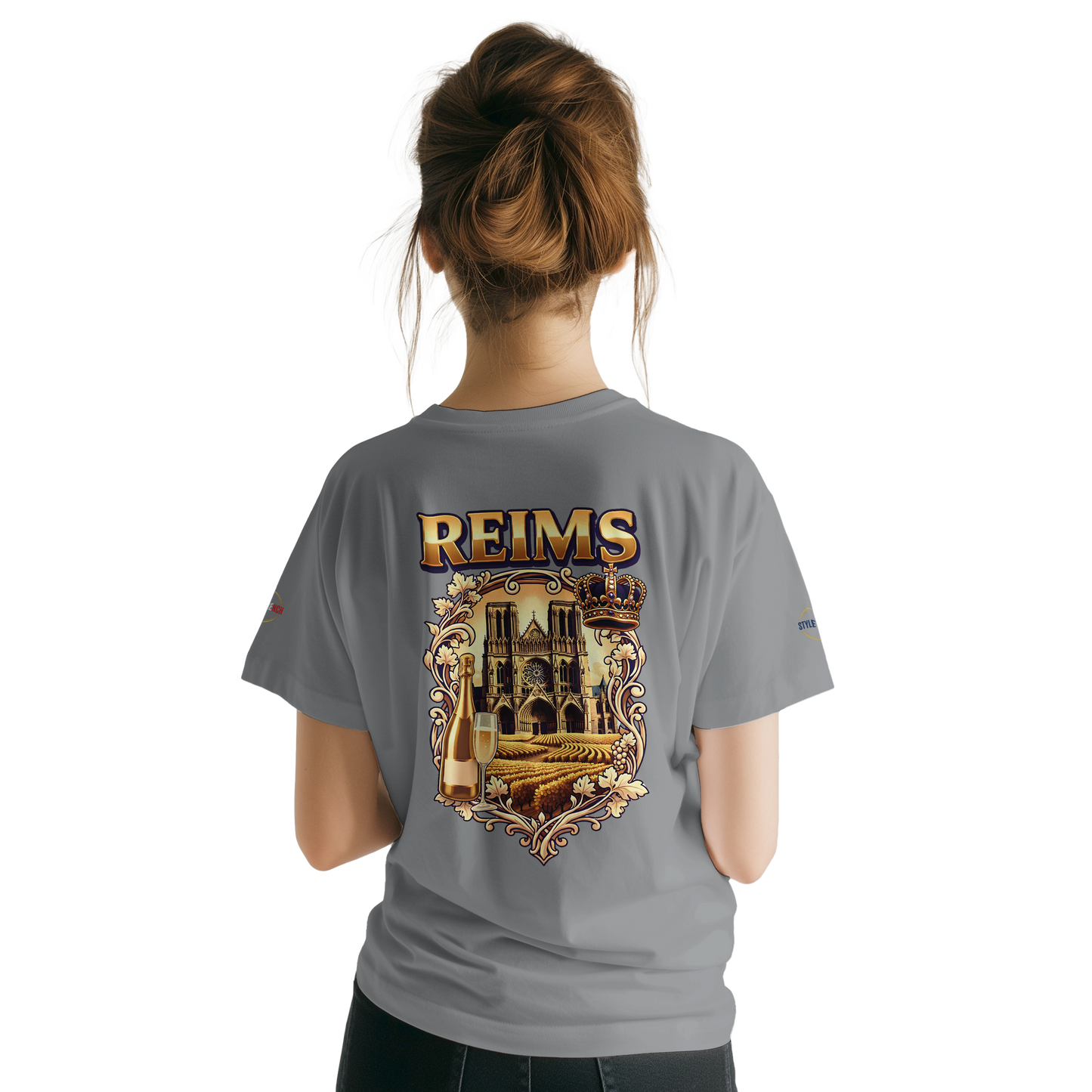 T-shirt Unisexe Reims - Ville de France - Design Premium