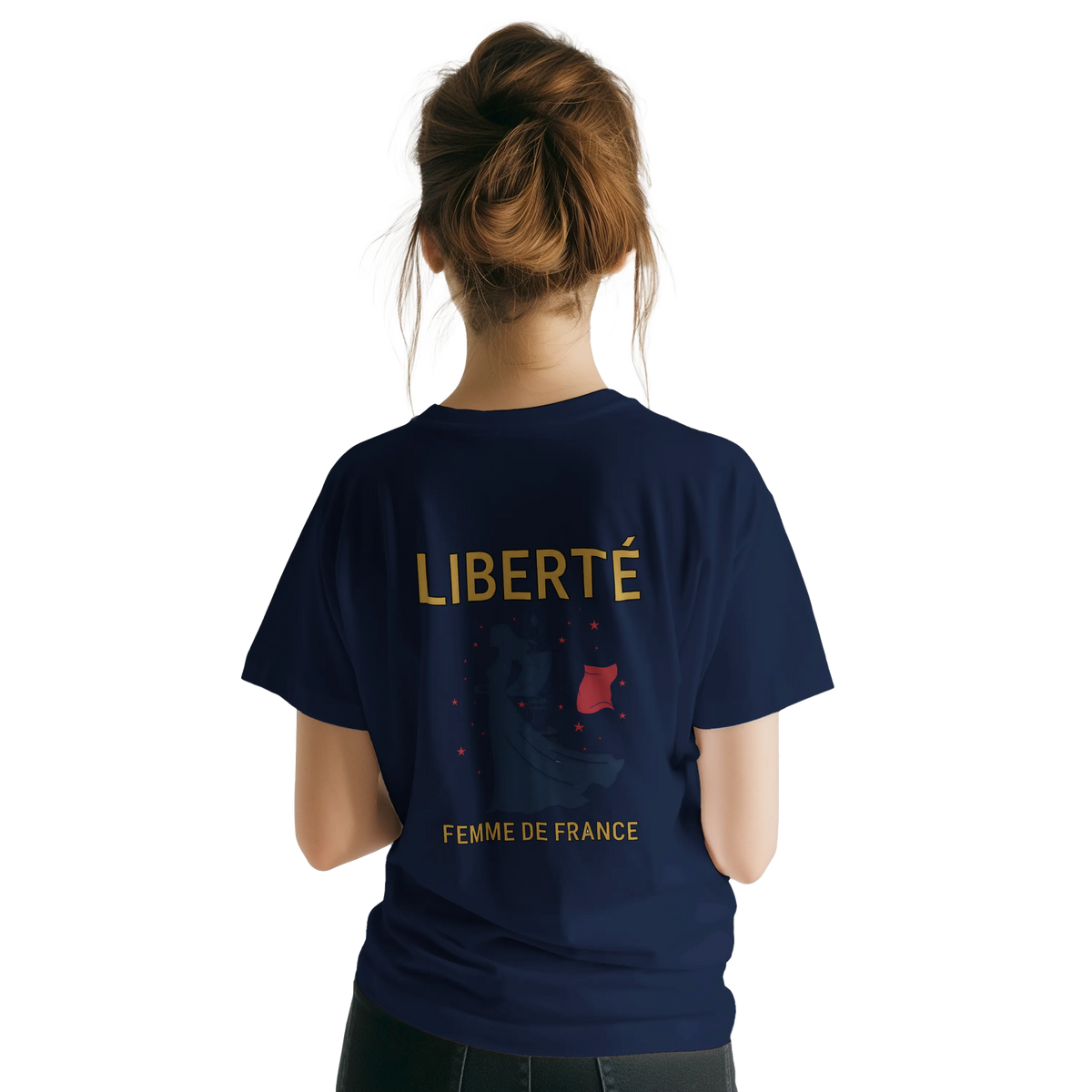 T-shirt Femme Liberté Classique – Col Ras du Cou Gildan 64000
