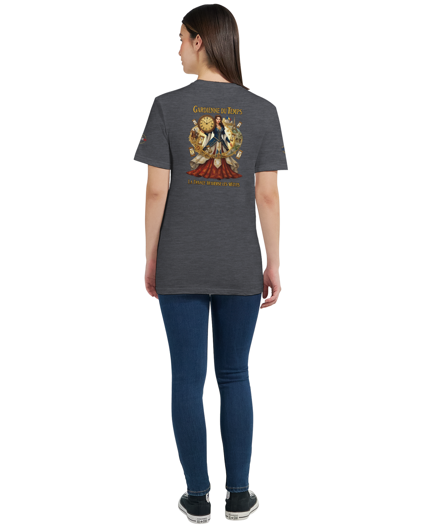 T-shirt Femme Gardienne du Temps - Coton Bio Style Unique