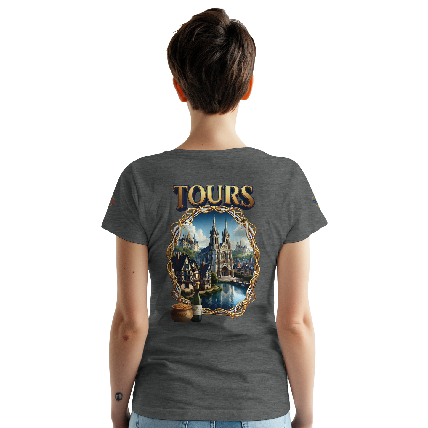 T-shirt Unisexe Tours Ville de France – Coton Épais Premium