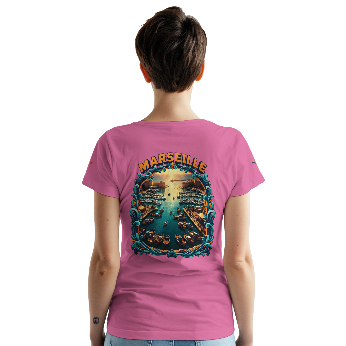 T-shirt Unisexe Marseille – Coton Épais à Coupe Classique