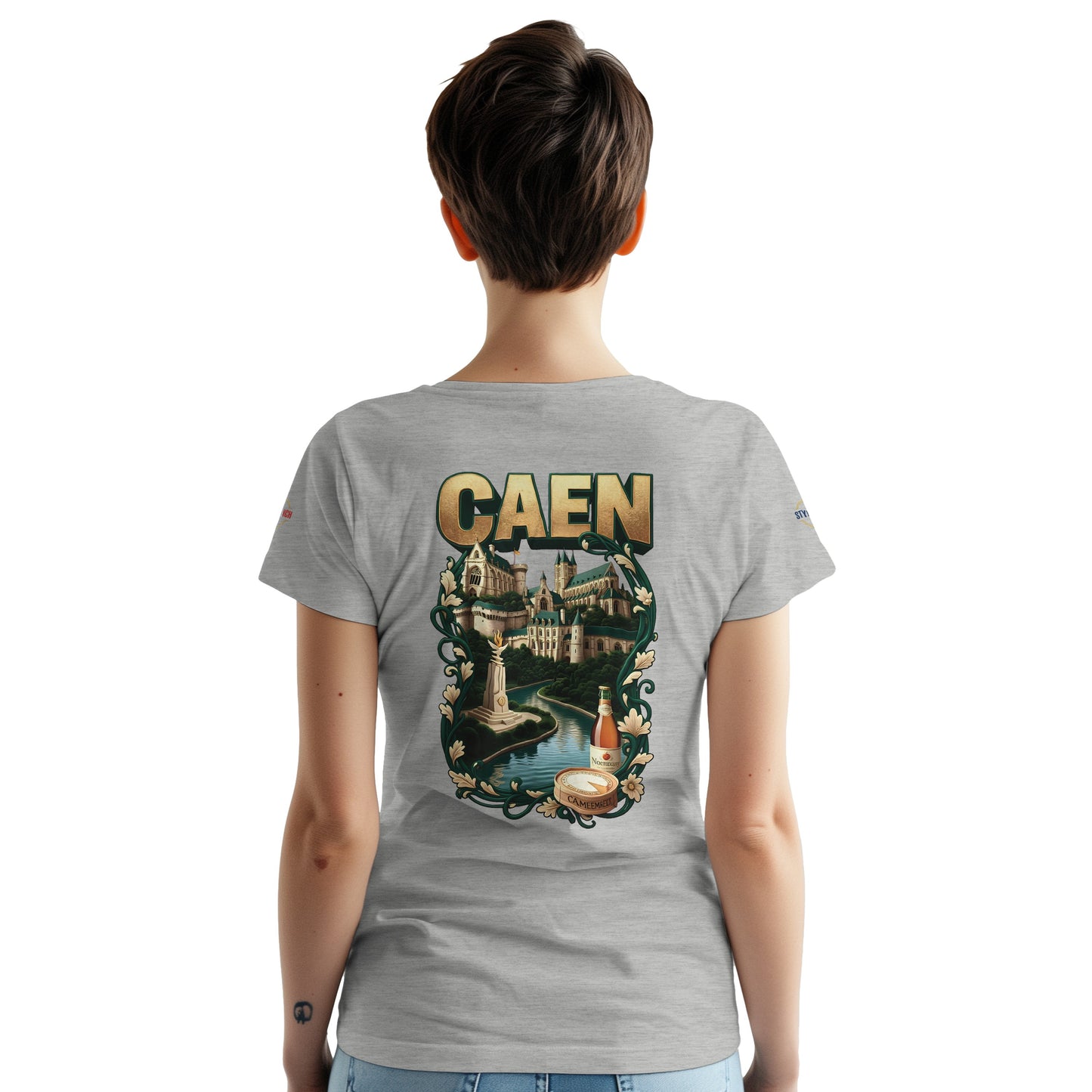 T-shirt Unisexe Caen - Ville de France - Design Classique en Coton