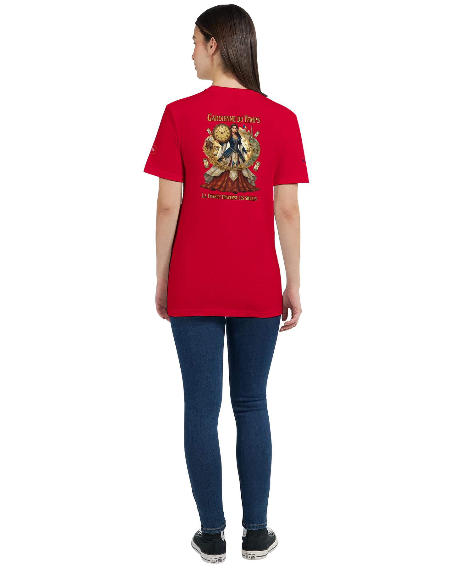 T-shirt Femme Gardienne du Temps - Coton Bio Style Unique