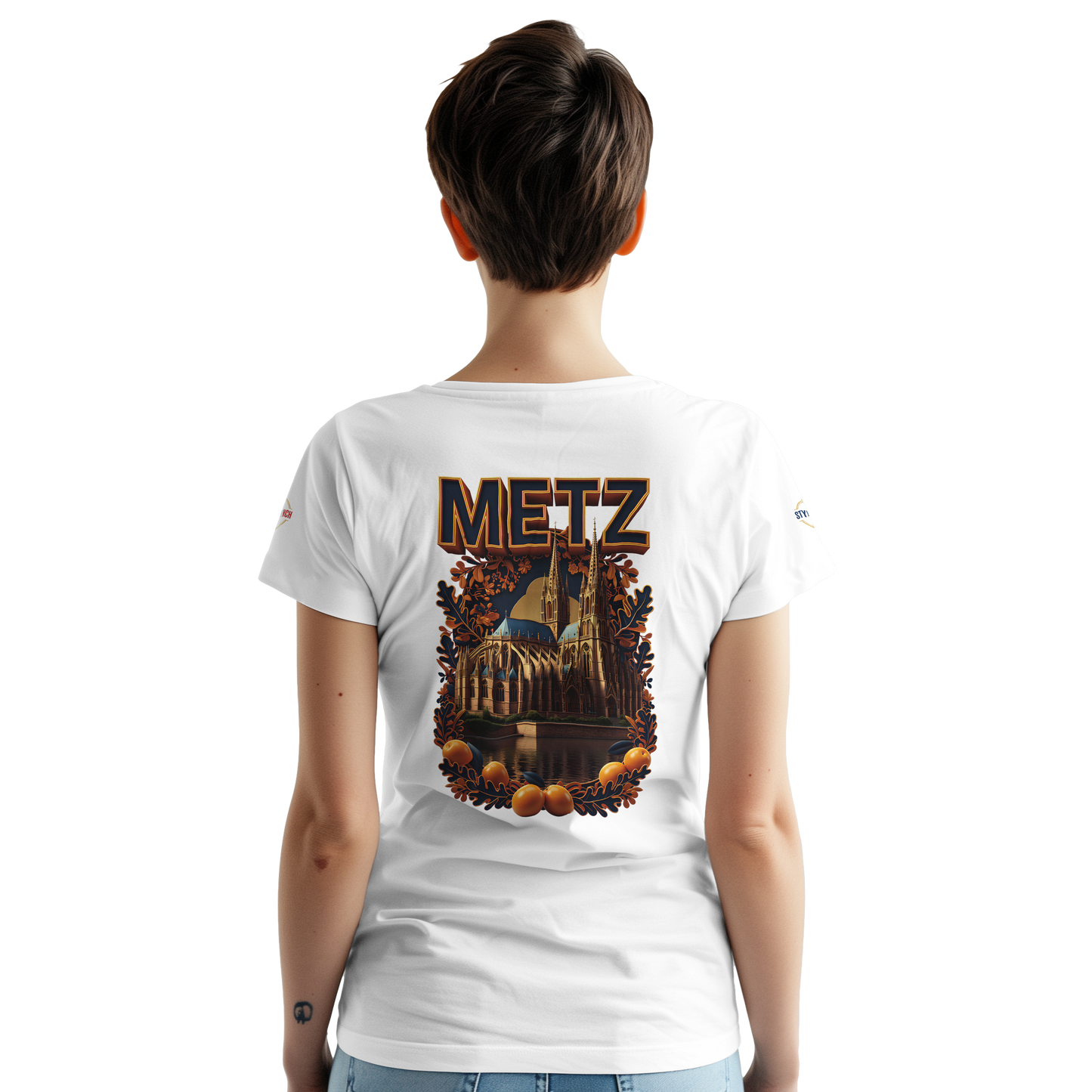 T-shirt Unisexe Metz - Design Ville de France en Coton Épais
