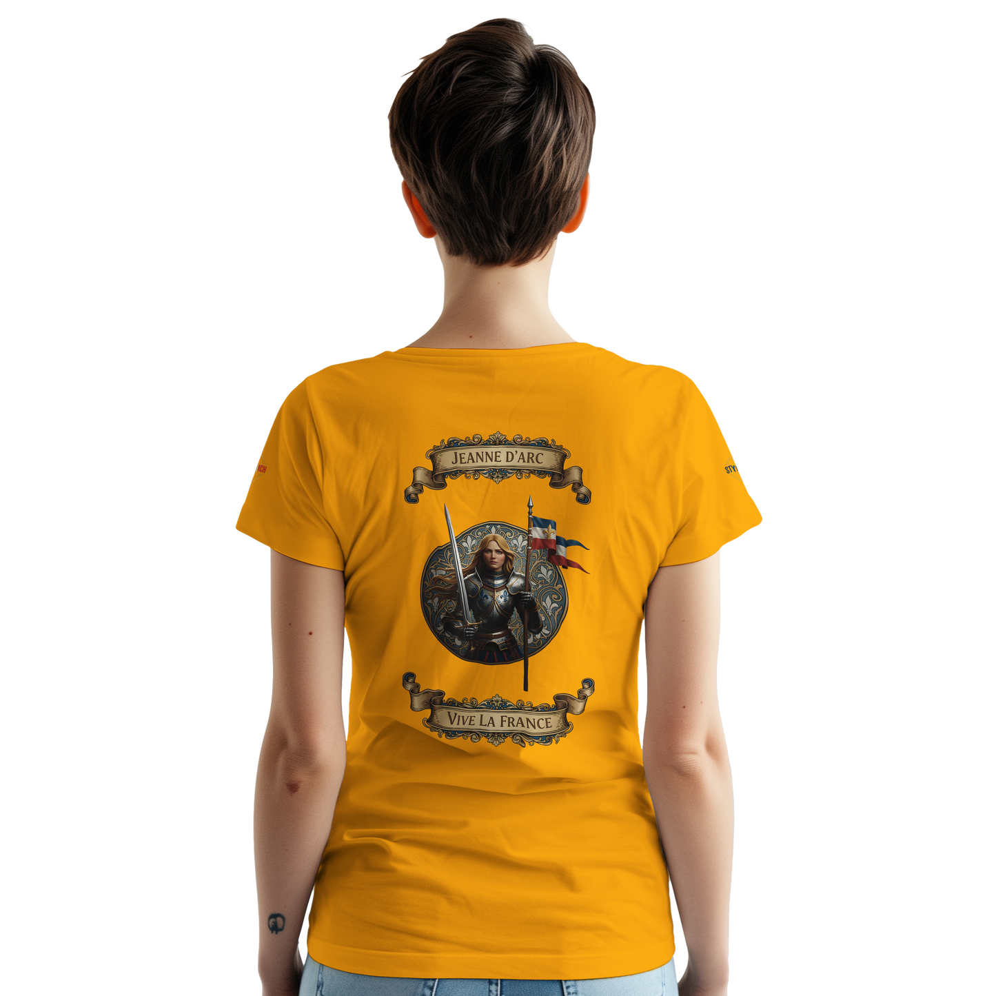 T-shirt Femme Jeanne d'Arc - Symbole Iconique en Coton Premium
