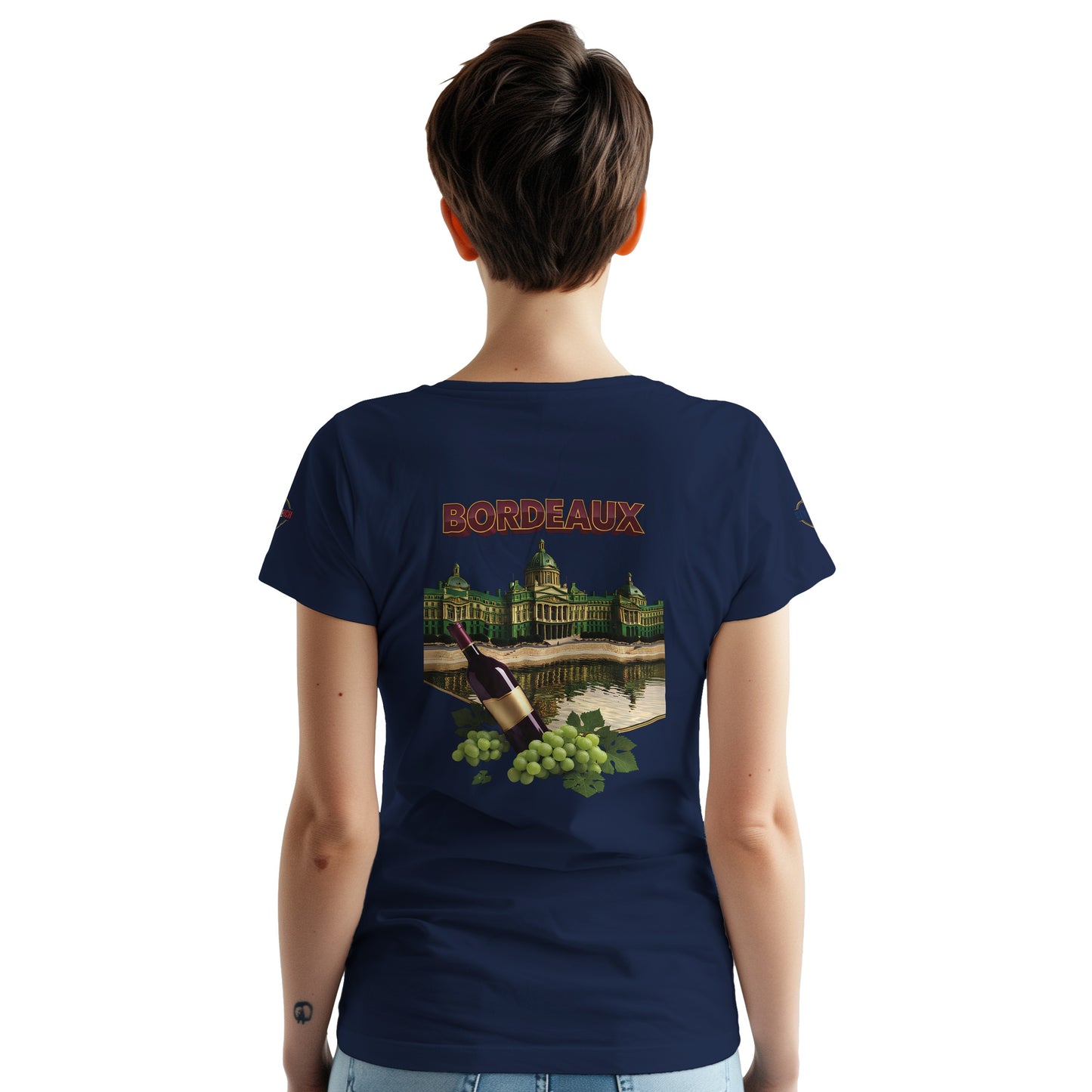 T-shirt Unisexe Bordeaux Ville de France – Coton Épais Premium