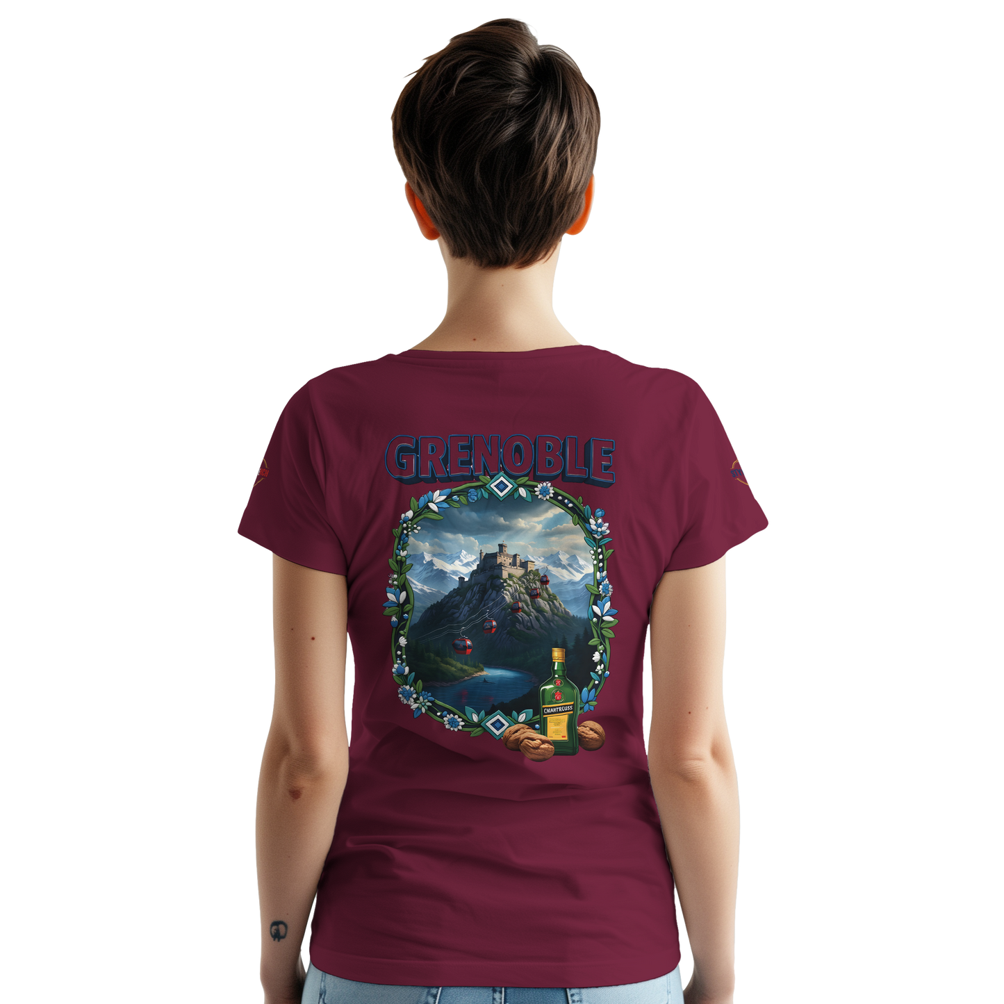 T-shirt Unisexe Grenoble - Ville de France - Coton Premium