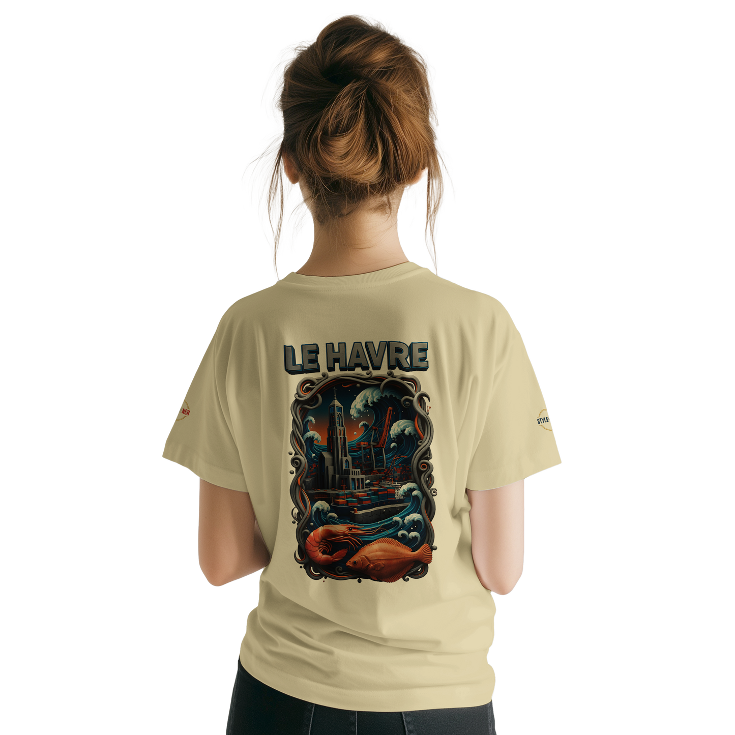 T-shirt Unisexe Le Havre – Coton Doux Premium pour Impression DTG