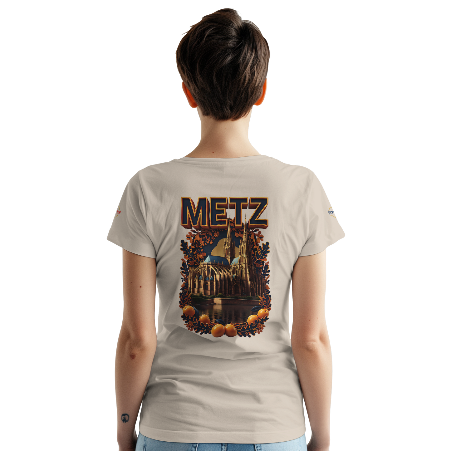T-shirt Unisexe Metz - Design Ville de France en Coton Épais