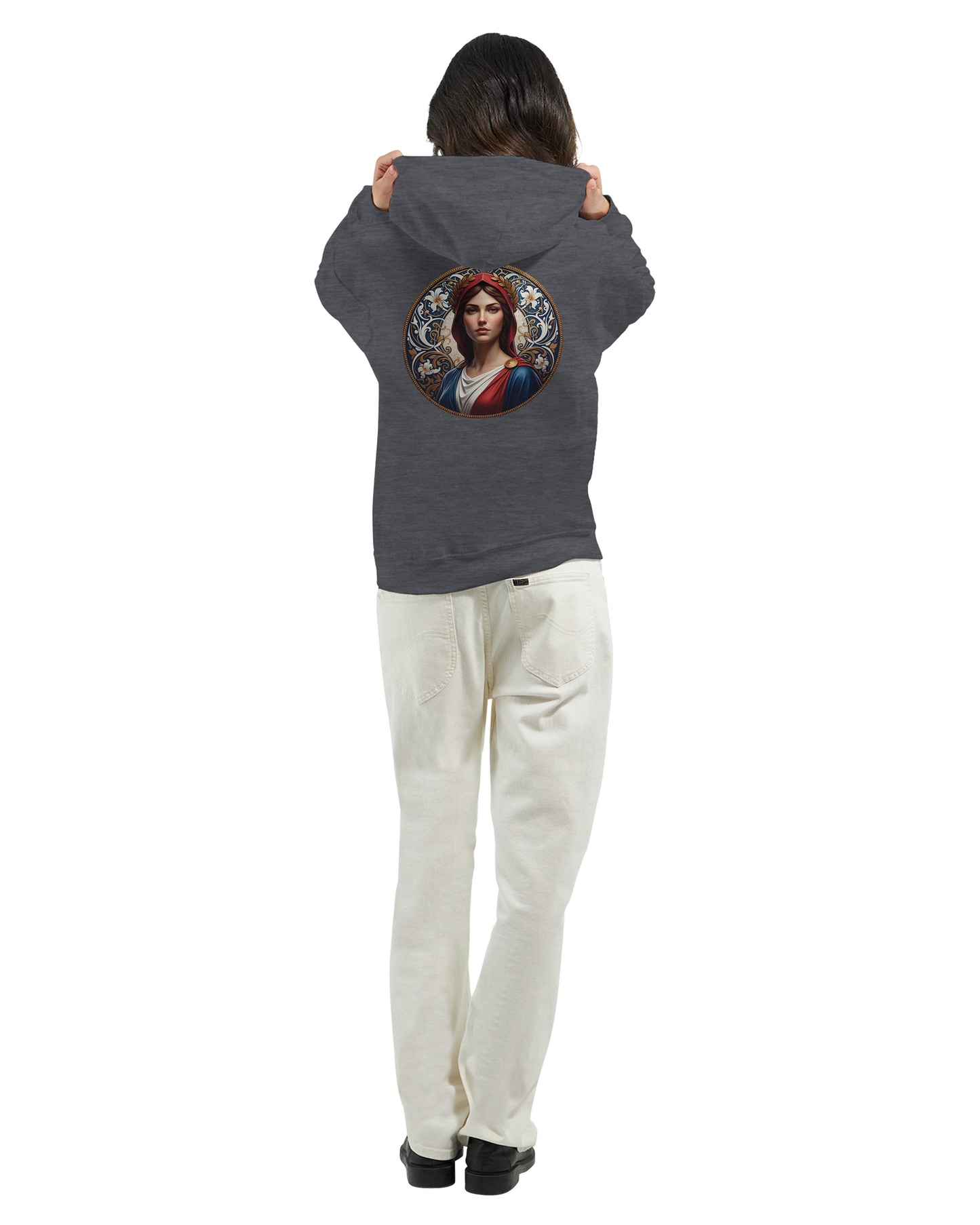 Sweat à capuche femme Marianne - Hoodie en coton et polyester