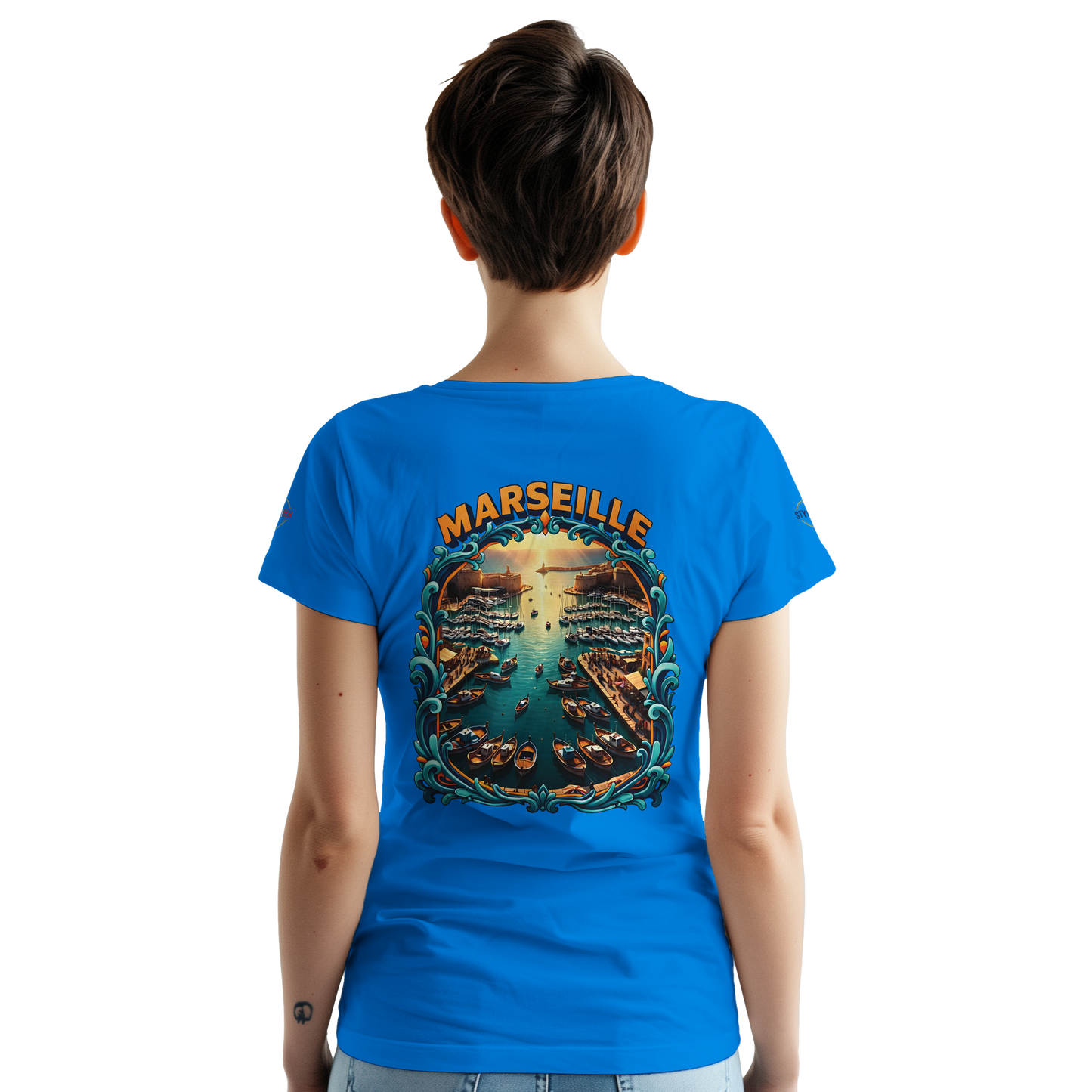 T-shirt Unisexe Marseille – Coton Épais à Coupe Classique